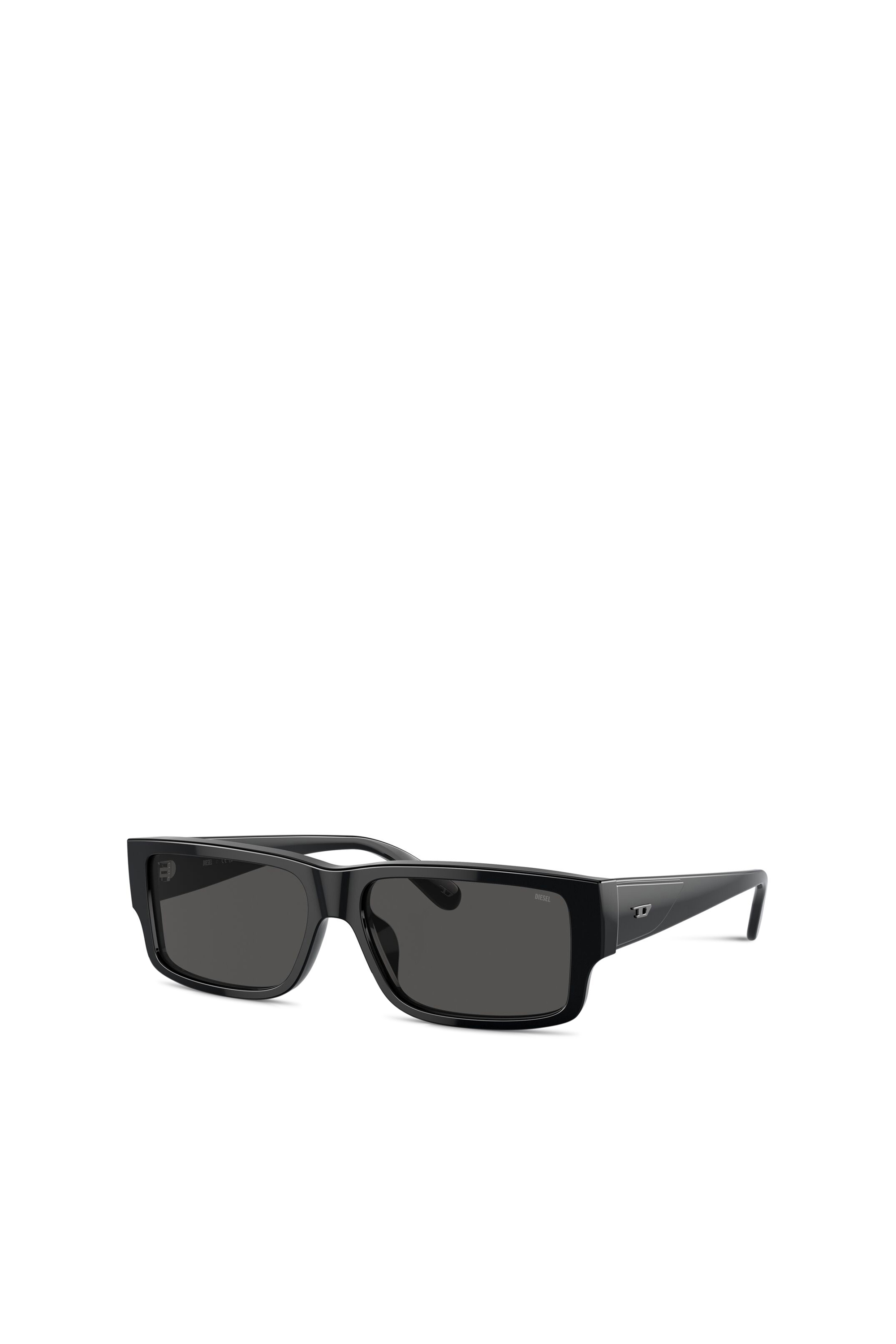 Diesel - 0DL2003 SIZE 57, Herren Rechteckiges Modell Brille in Dunkelgrau - 5