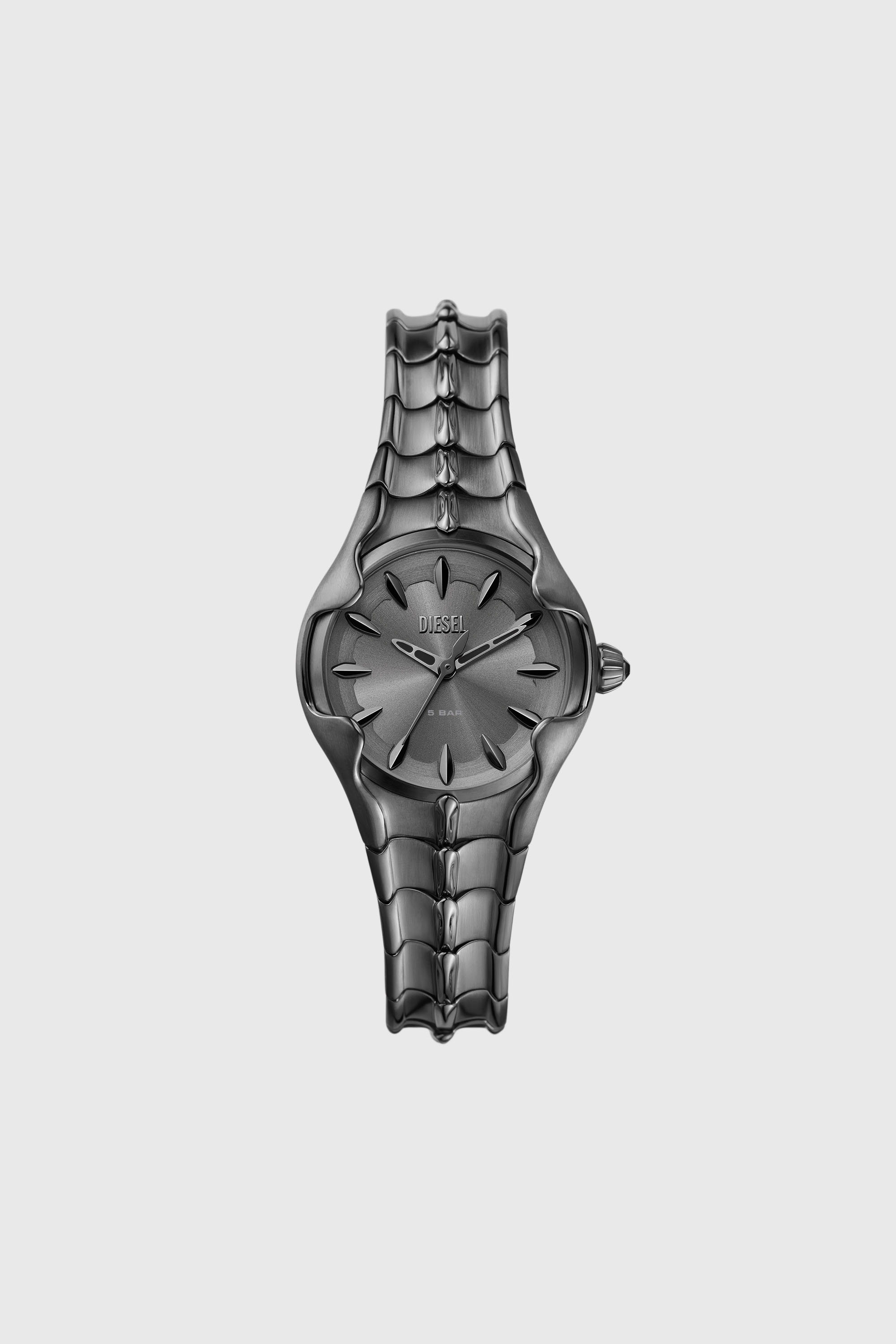 Diesel - DZ5603, Orologio Vert in acciaio inossidabile canna di fucile con tre lancette Donna in Grigio - 1