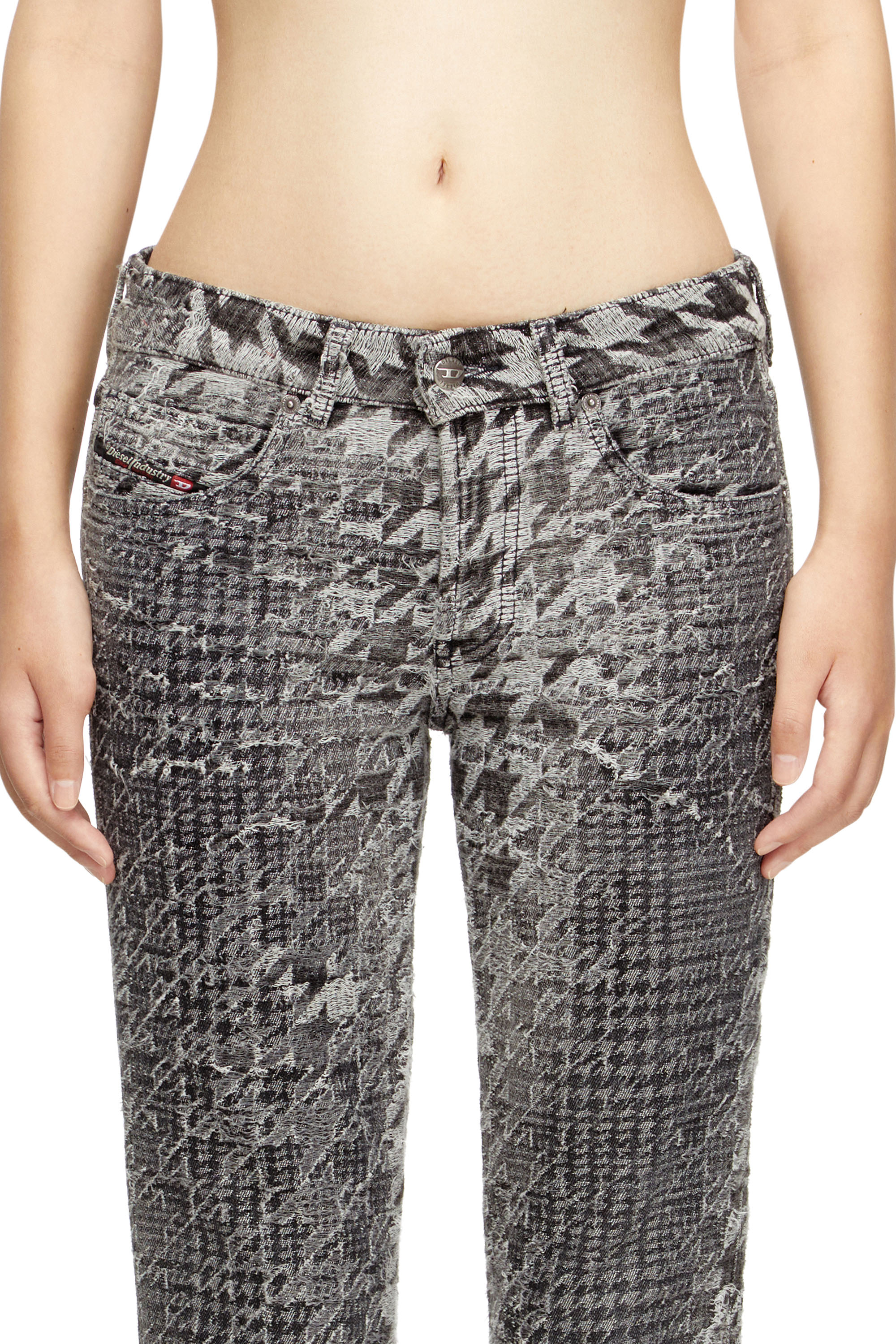 Diesel - Damen Slim Jeans 1992 D-Jiann 0CEBN, Schwarz/Dunkelgrau - 4