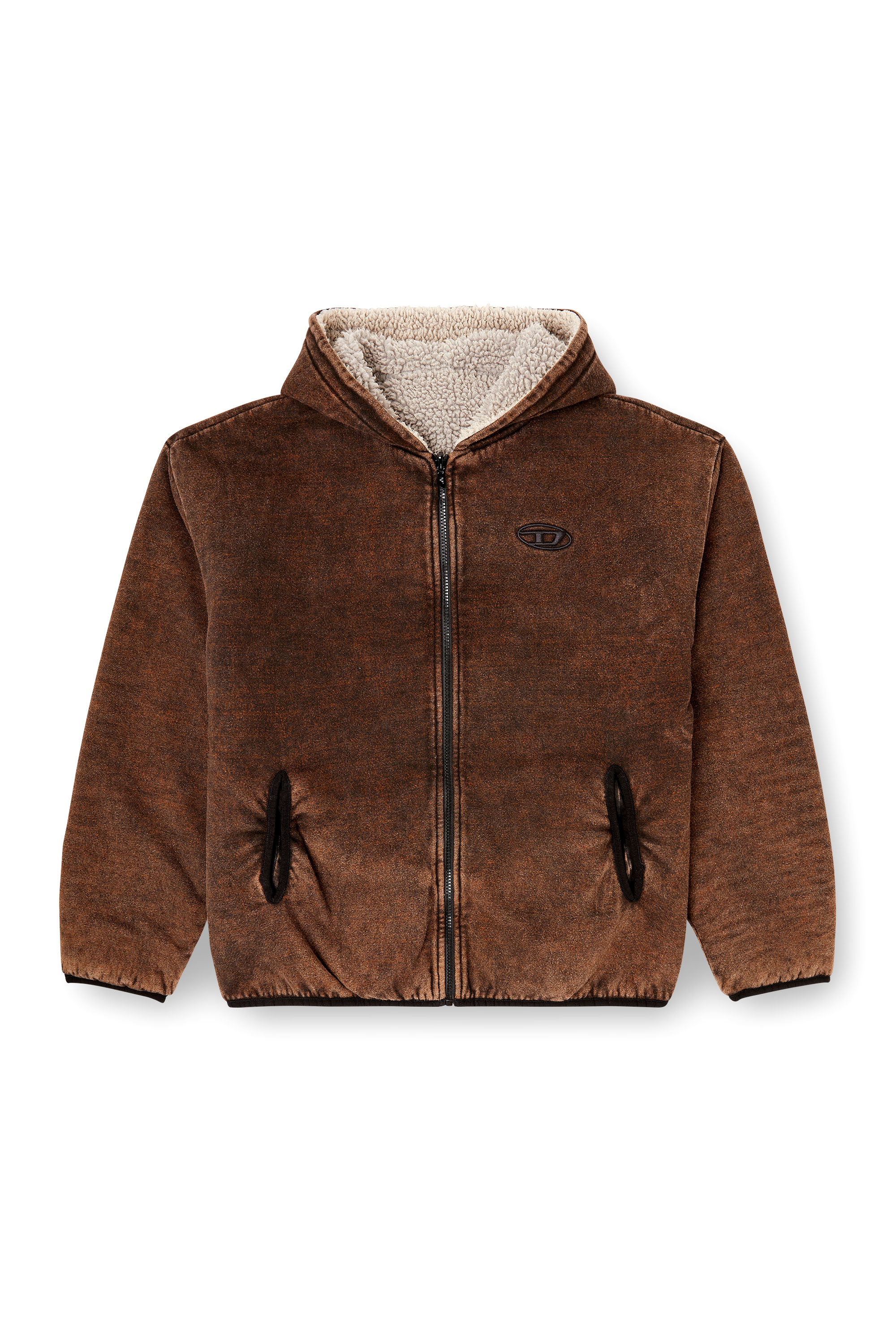 Diesel - S-BRYAN, Veste zippée à capuche réversible Homme in ToBeDefined - 3