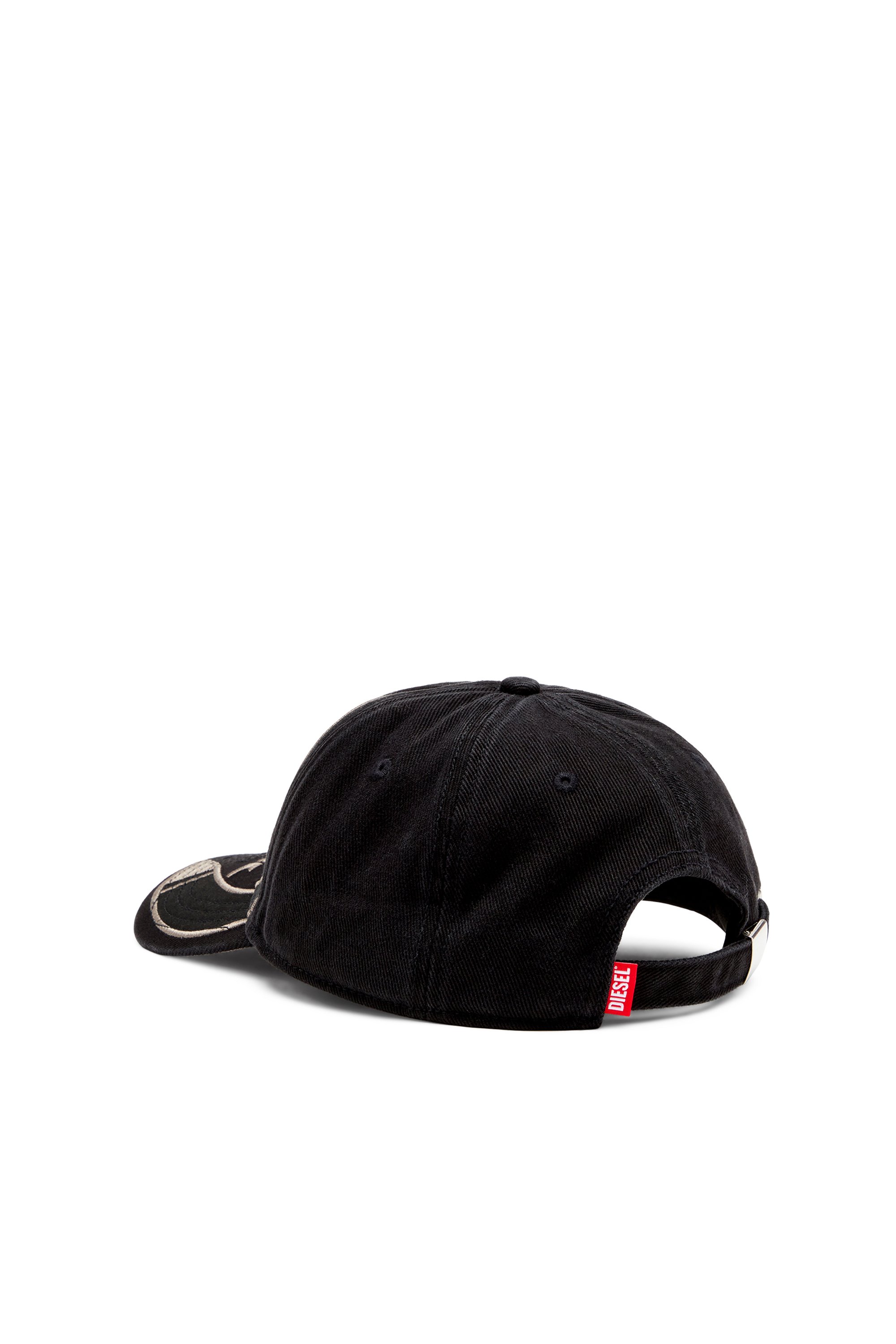 Diesel - C-ARSON, Herren Basecap mit gesticktem Detail in Schwarz/Grau - 2