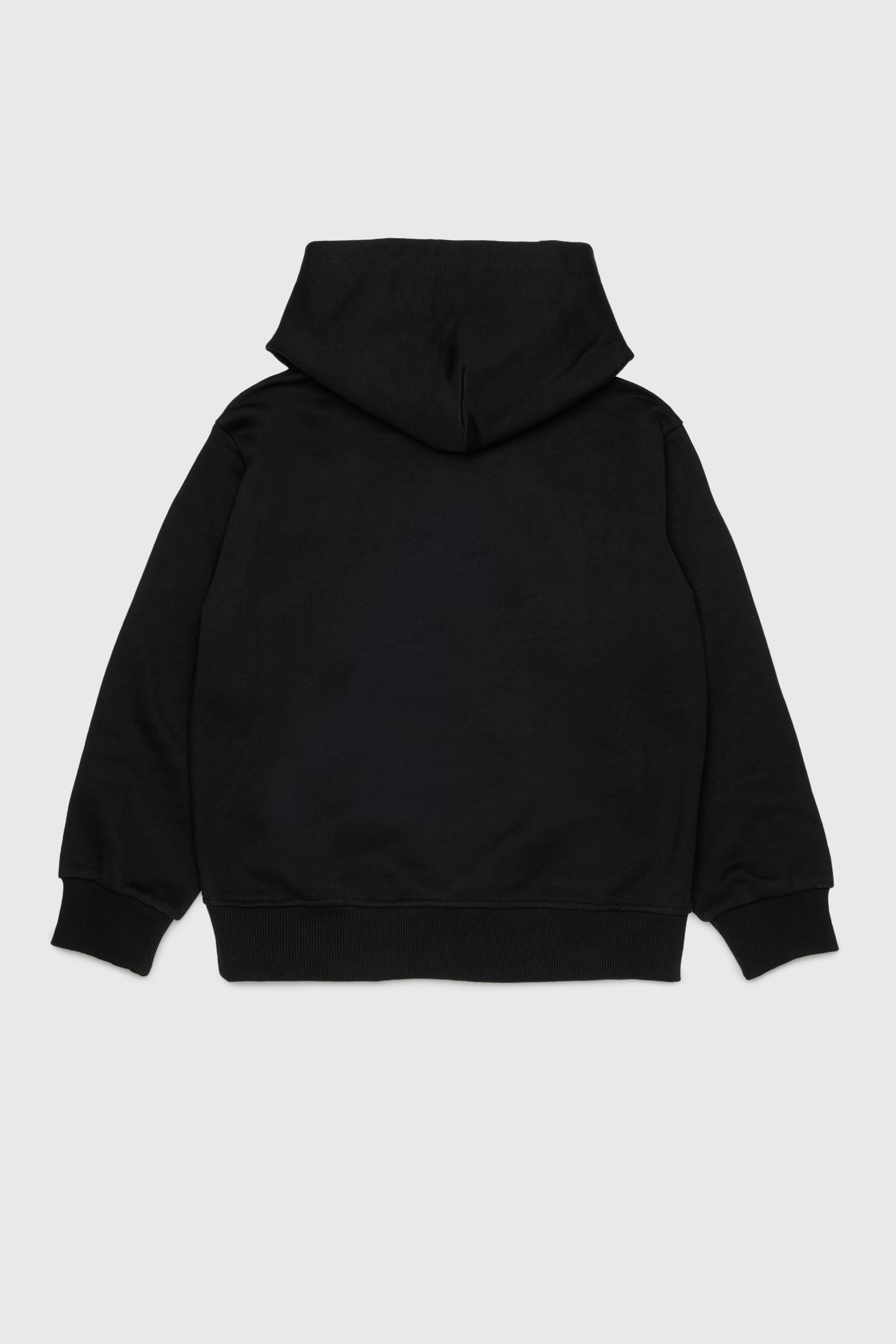 Diesel - SCIRCLEHOOD OVER, Sweat &agrave; capuche avec imprim&eacute; logo Diesel Homme in Noir - 2