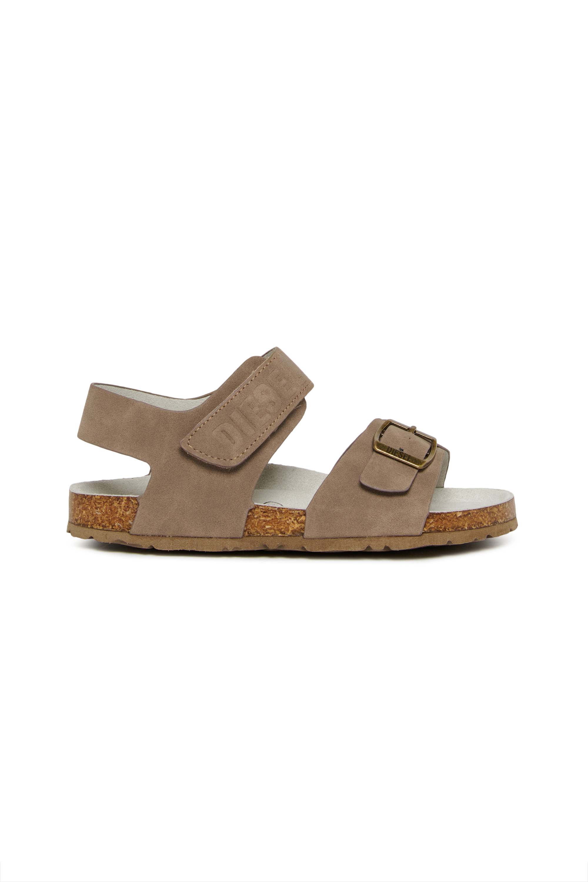 Diesel - D-SAMBRIK, Unisex D-Sambrik-Fussbett-Sandalen mit Schnalle in Hellbraun - 1