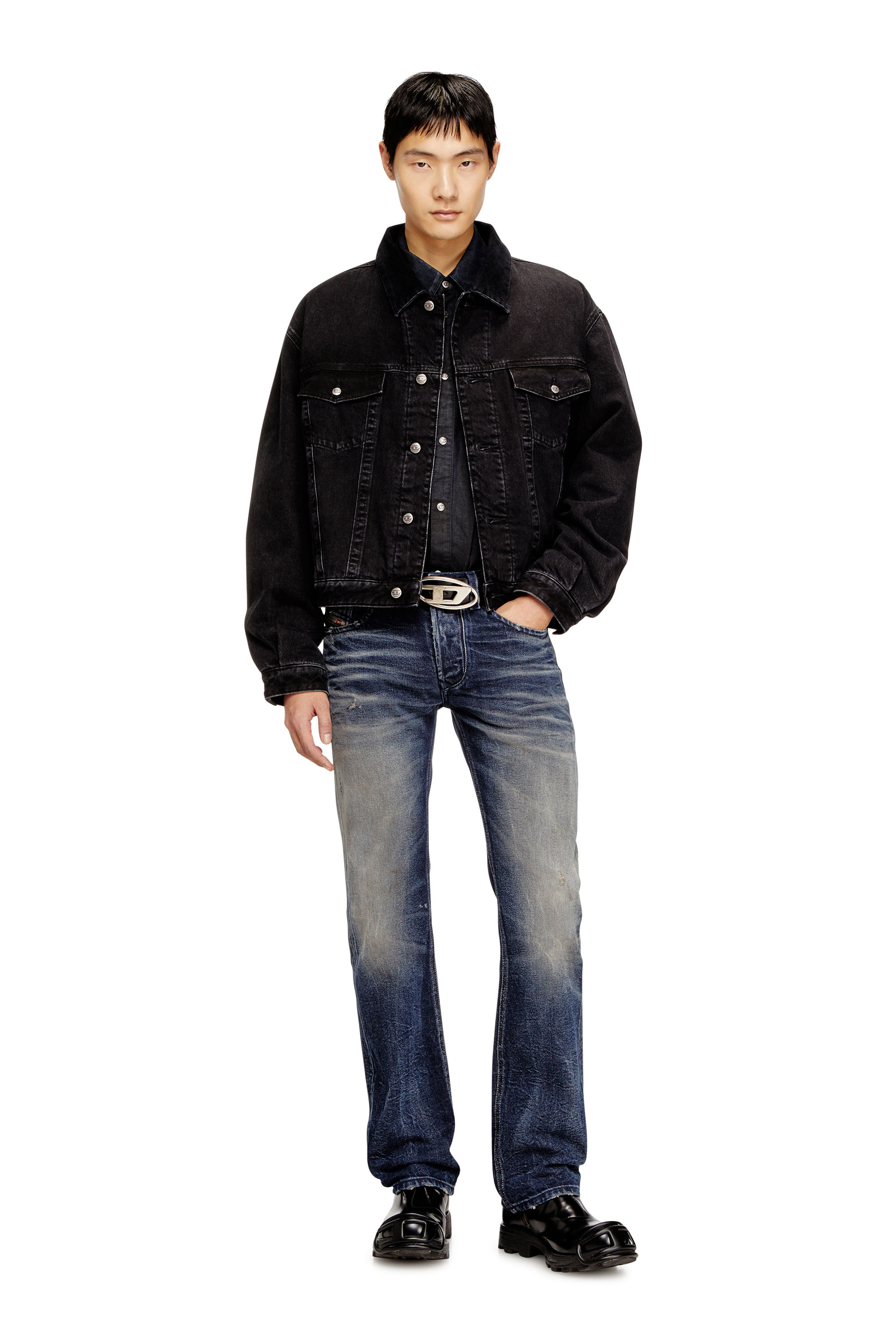 Diesel - Regular Jeans 1985 Larkee 09N57 Homme, Bleu Foncé - Image 2