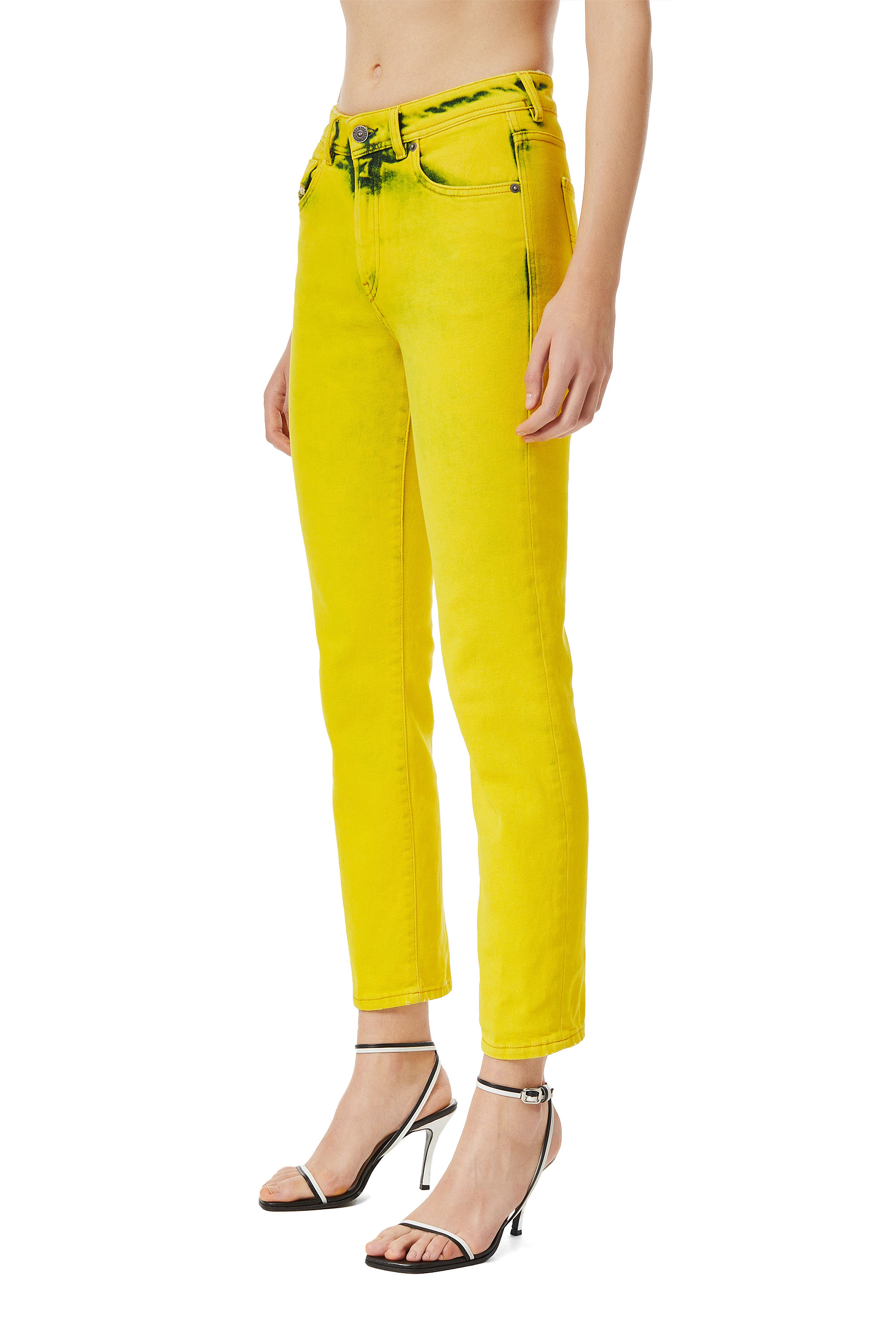 Diesel - 2004 09C95 Tapered Jeans, Giallo - Image 4
