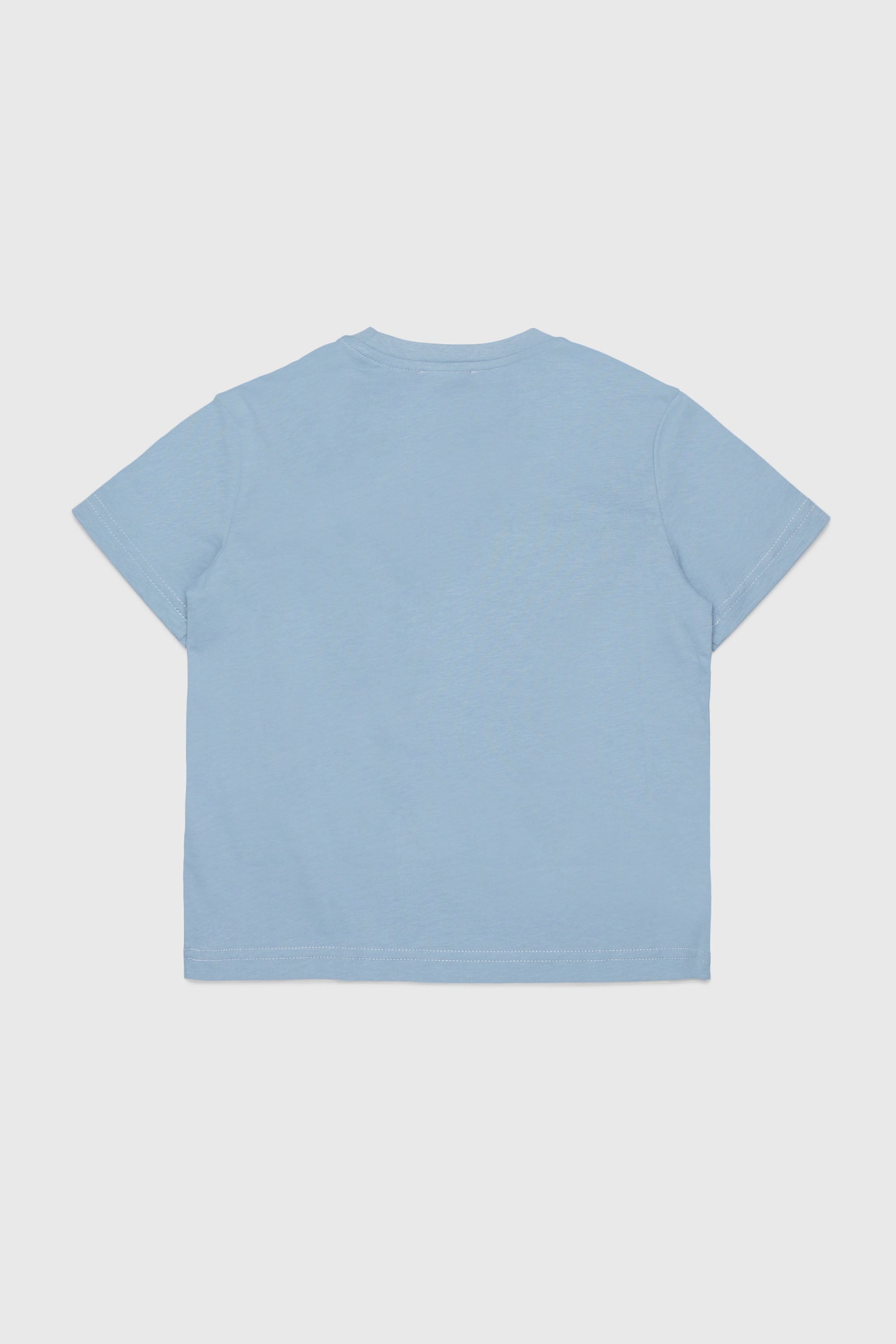 Diesel - TROSET, T-shirt con applicazione di rosa in denim Donna in Blu - 2