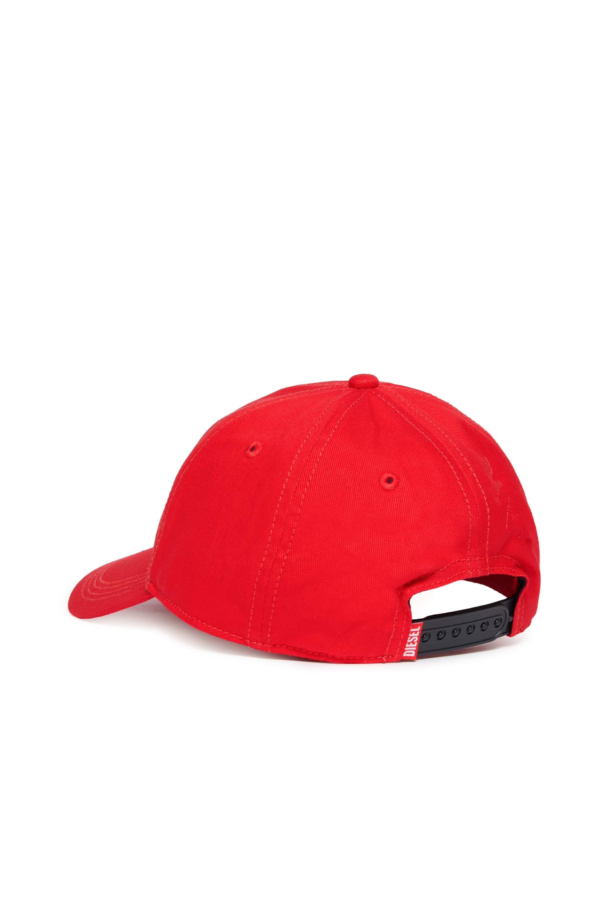 Diesel - FENSID, Berretto da baseball con logo D Uomo in Rosso - 2