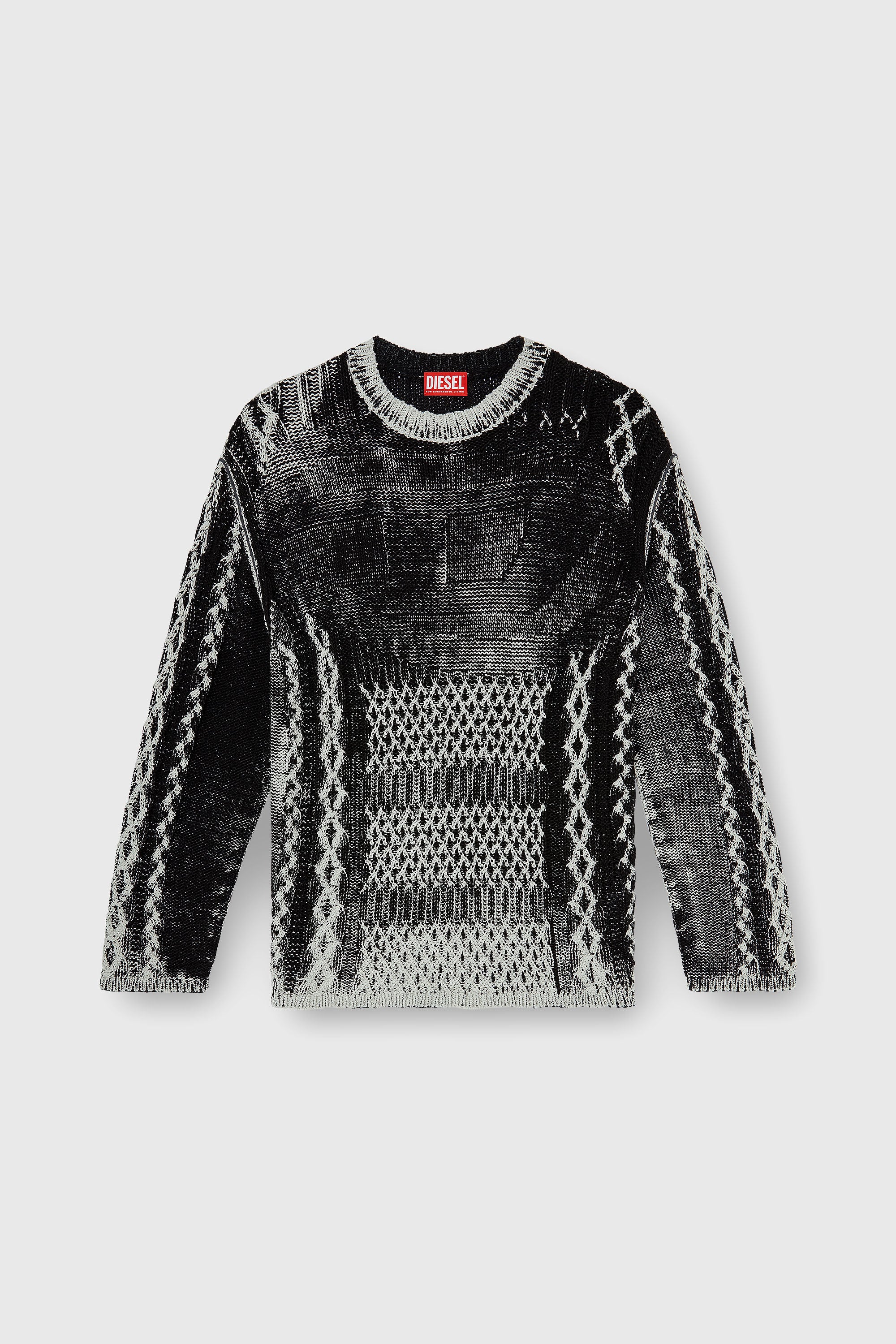 Diesel - K-MIONE, Maglione lavorato a maglia trattato Uomo in Multicolor - 2