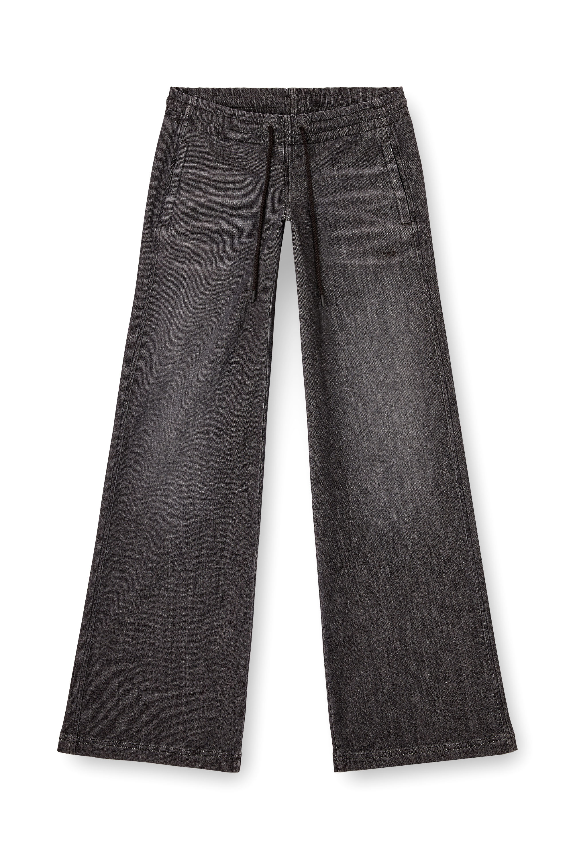 Diesel - Relaxed 2078 D-Ainty Joggjeans® 09M66 Femme, Noir/Gris foncé - Image 3
