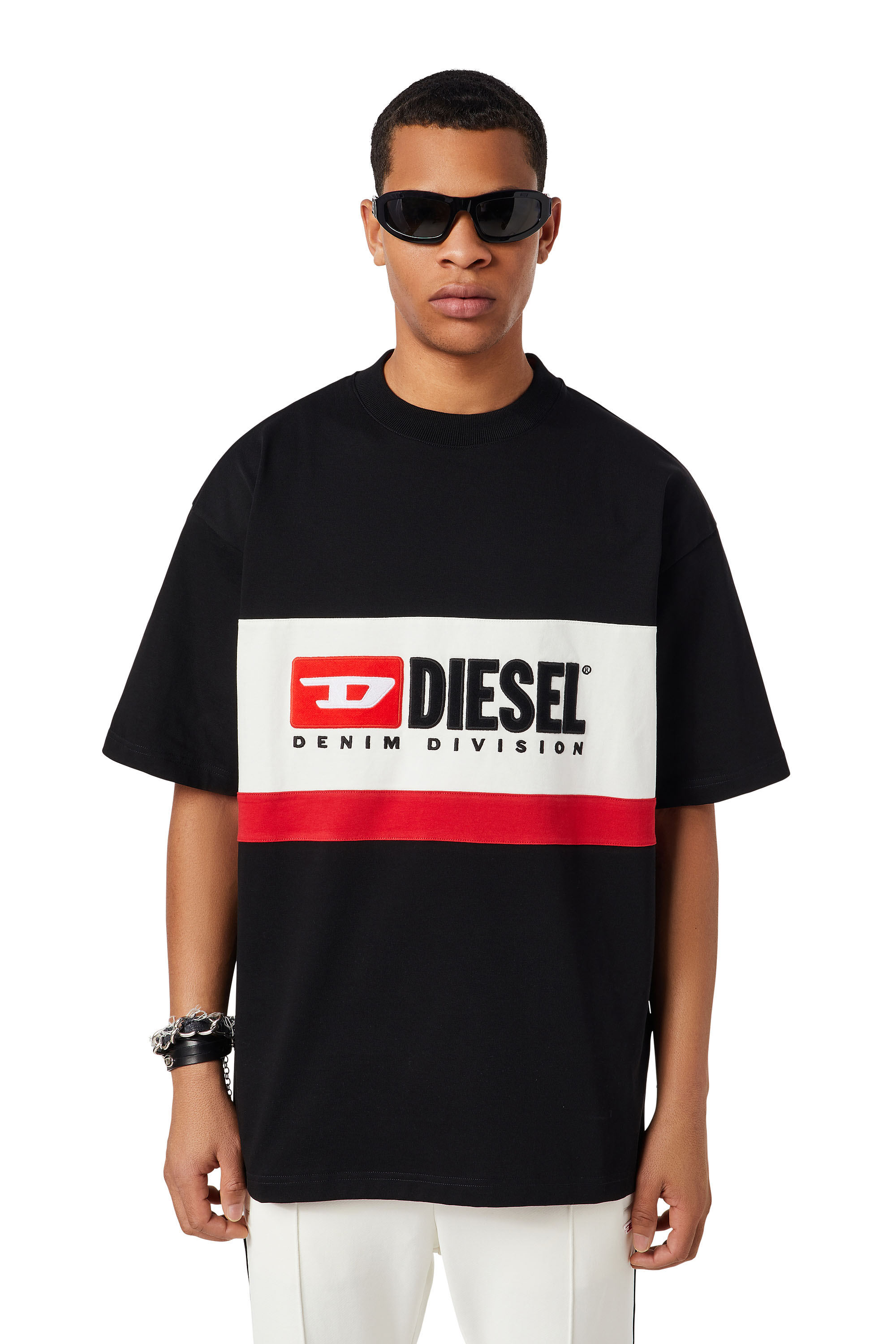 Diesel - T-STREAP-DIVISION, Noir - Image 1