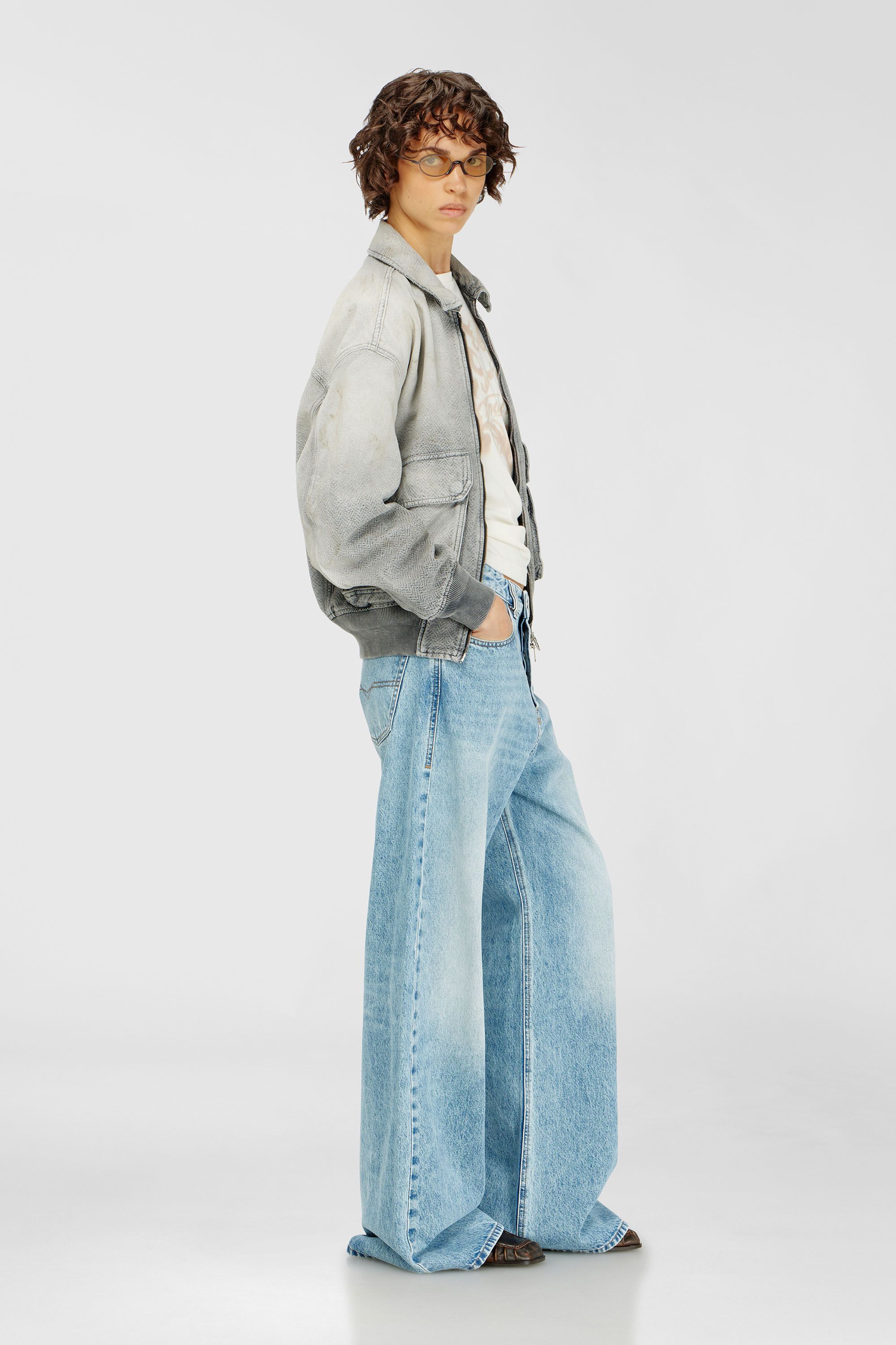 Diesel - Relaxed Jeans 1996 D-Sire 09I29 Mixte, Bleu Clair - Image 2