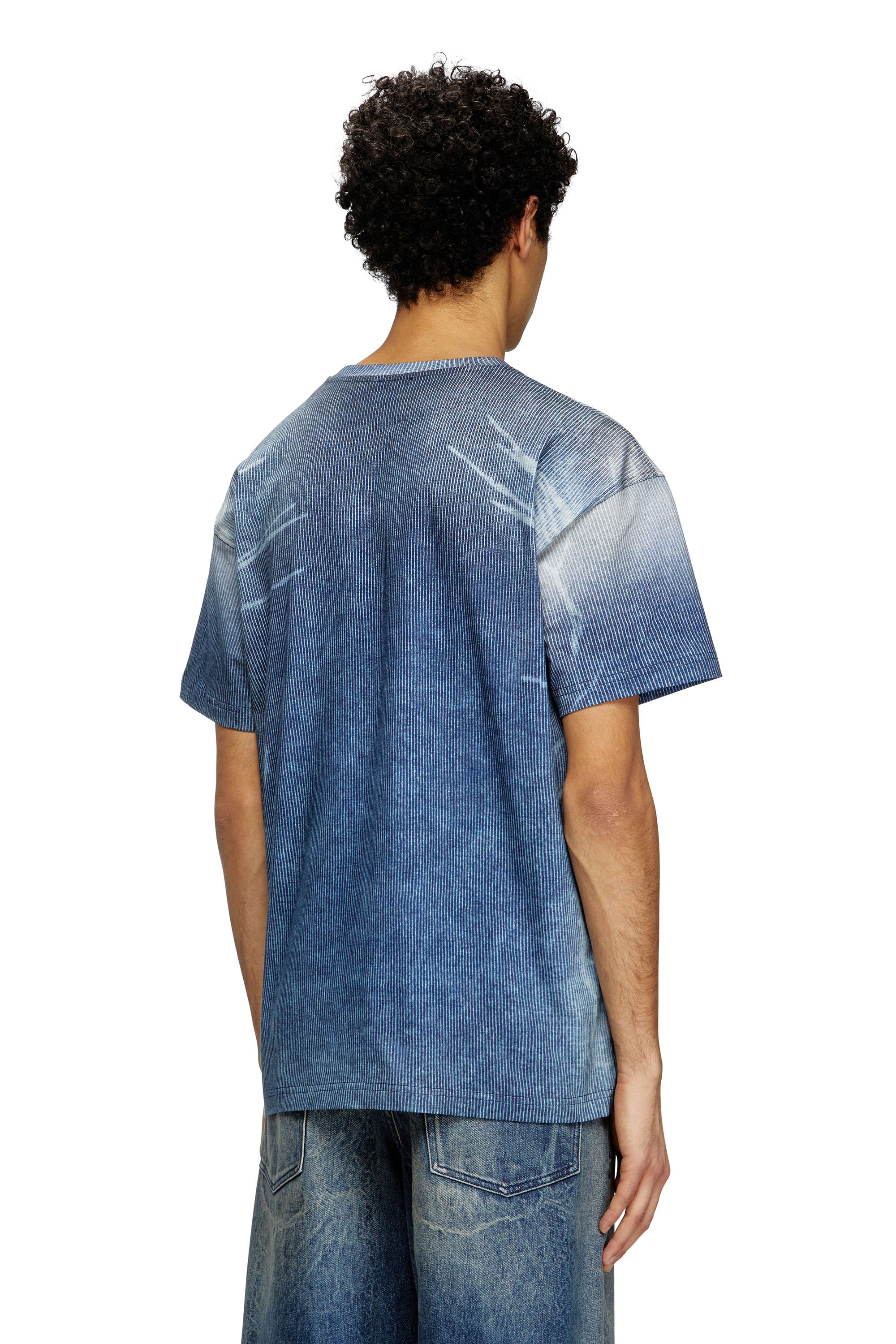 Diesel - T-NORM-R3, T-shirt con stampa a coste Uomo in Blu - 4