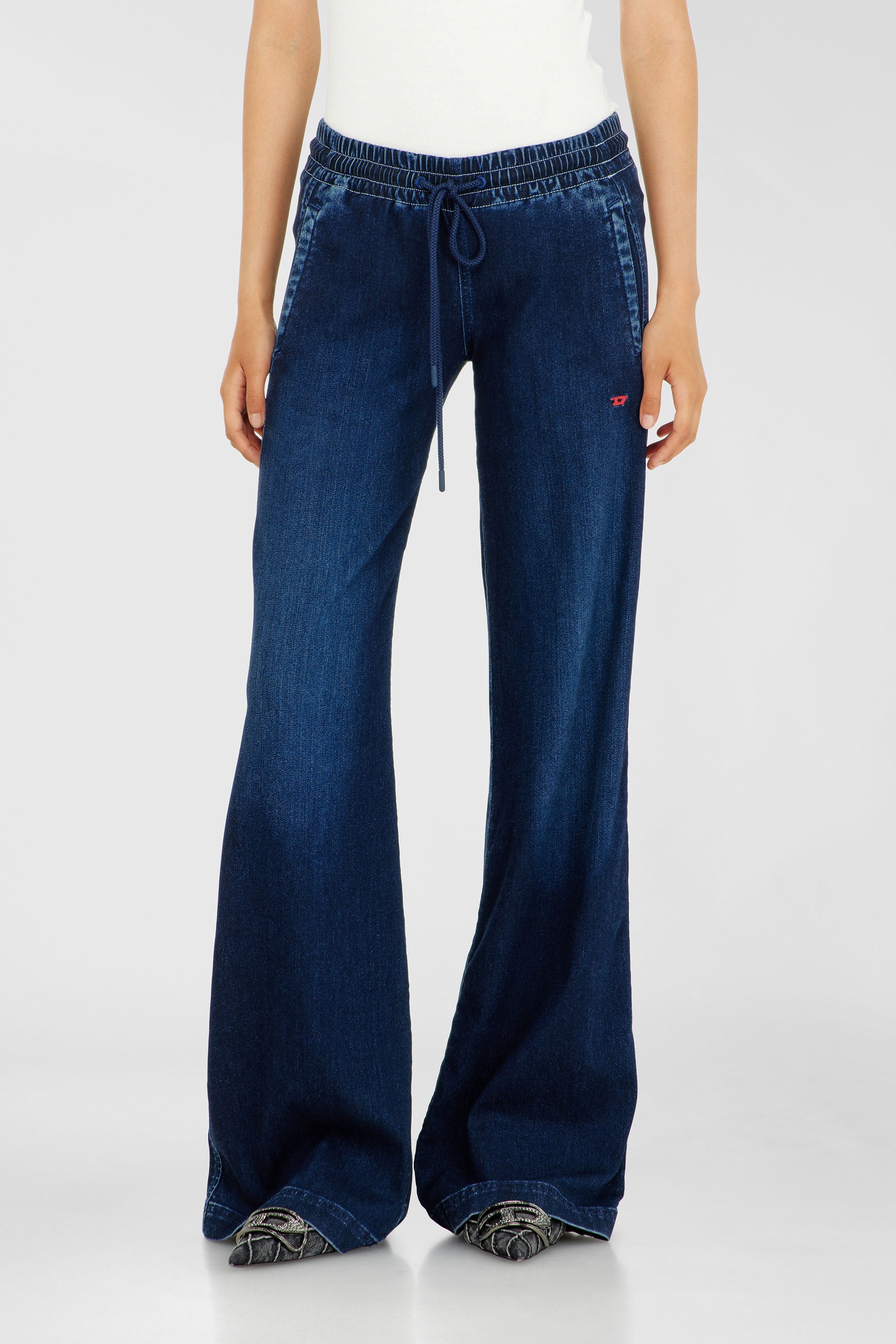 Diesel - Relaxed 2078 D-Ainty Joggjeans&reg; 09P96 Donna, Blu Scuro - Image 2