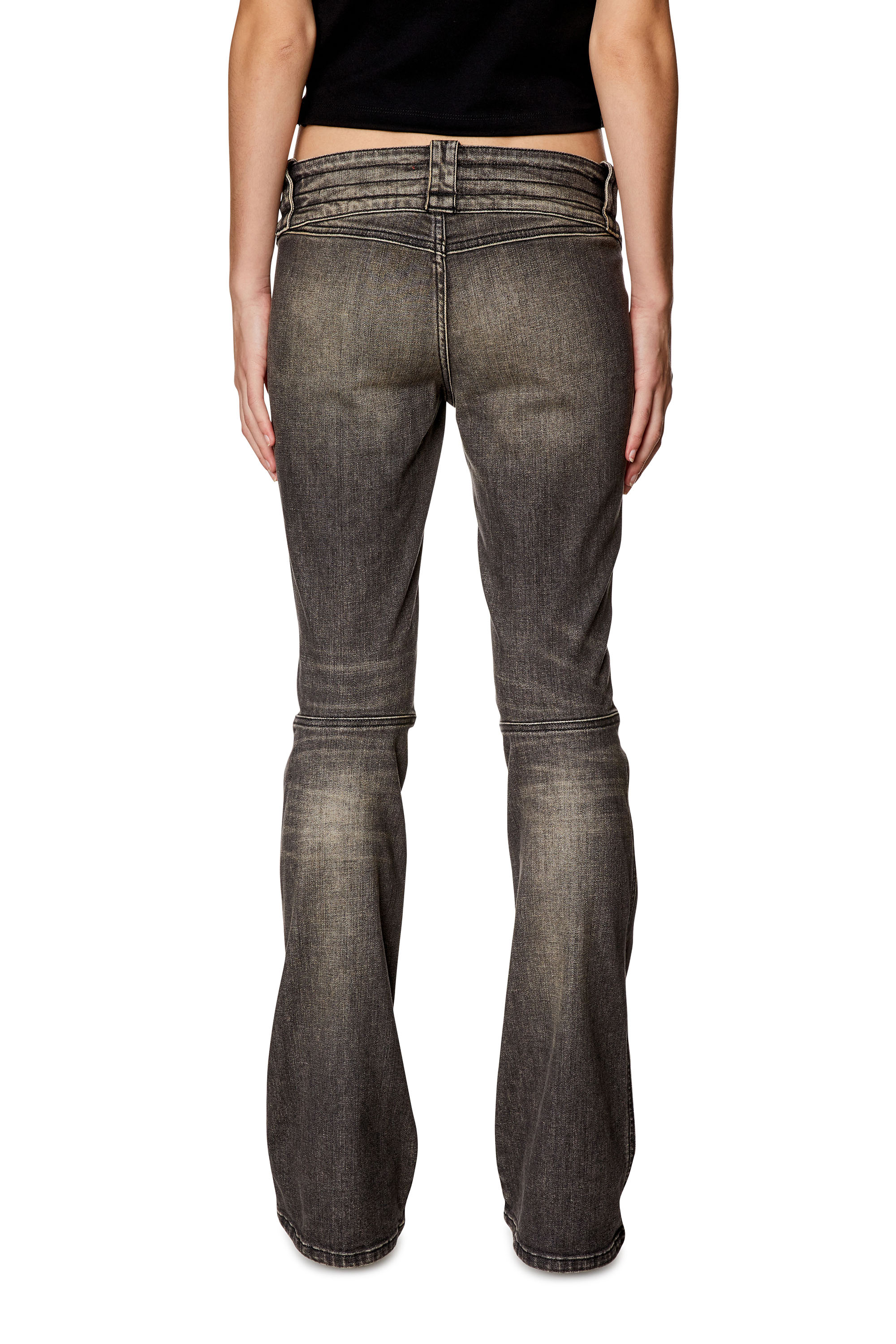 Diesel - Bootcut and Flare Jeans Belthy 0JGAL, Nero/Grigio scuro - Image 3