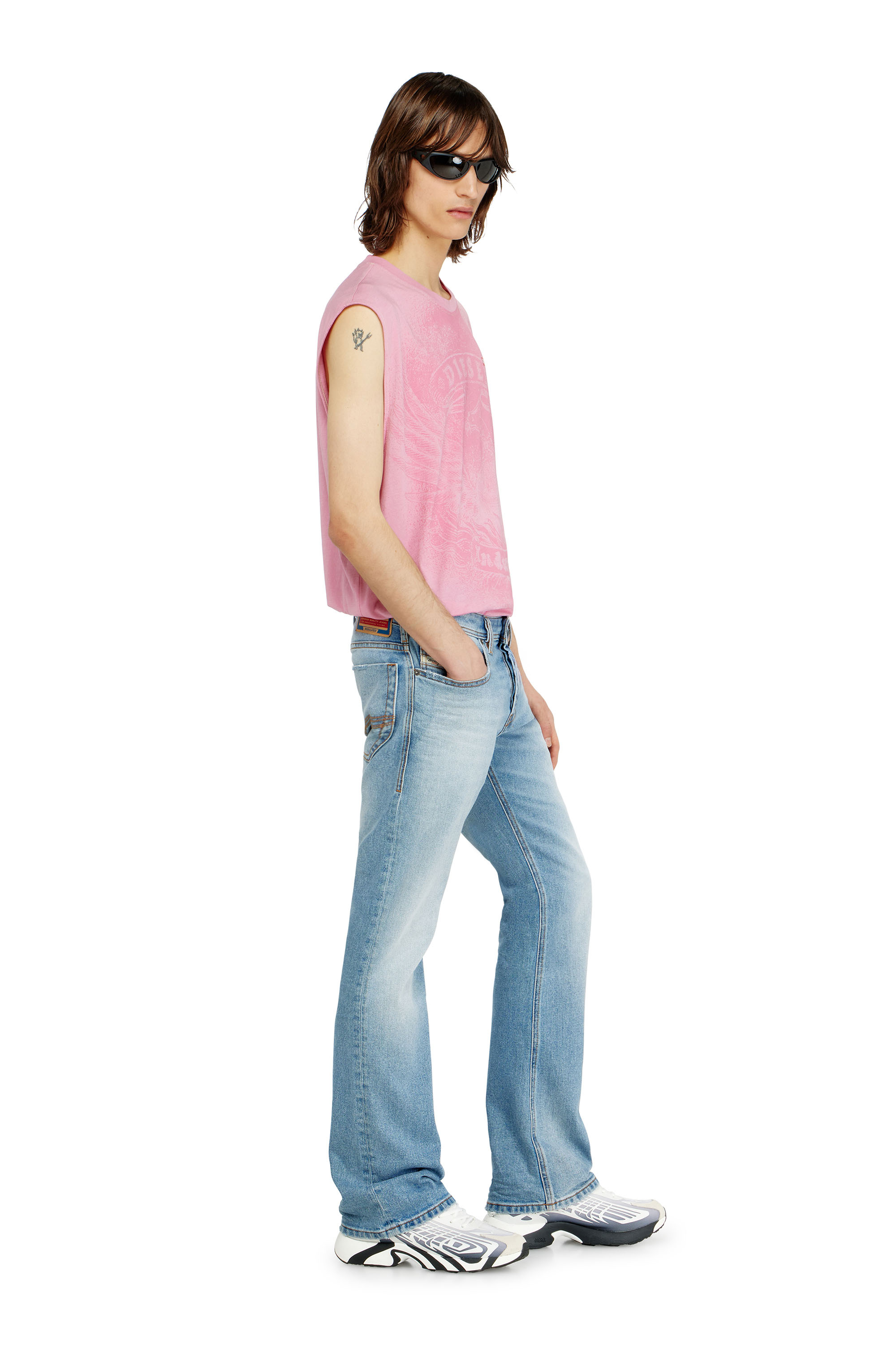 Diesel - Man's Bootcut Jeans 2007 Zatiny 0DBDV, Light Blue - 3