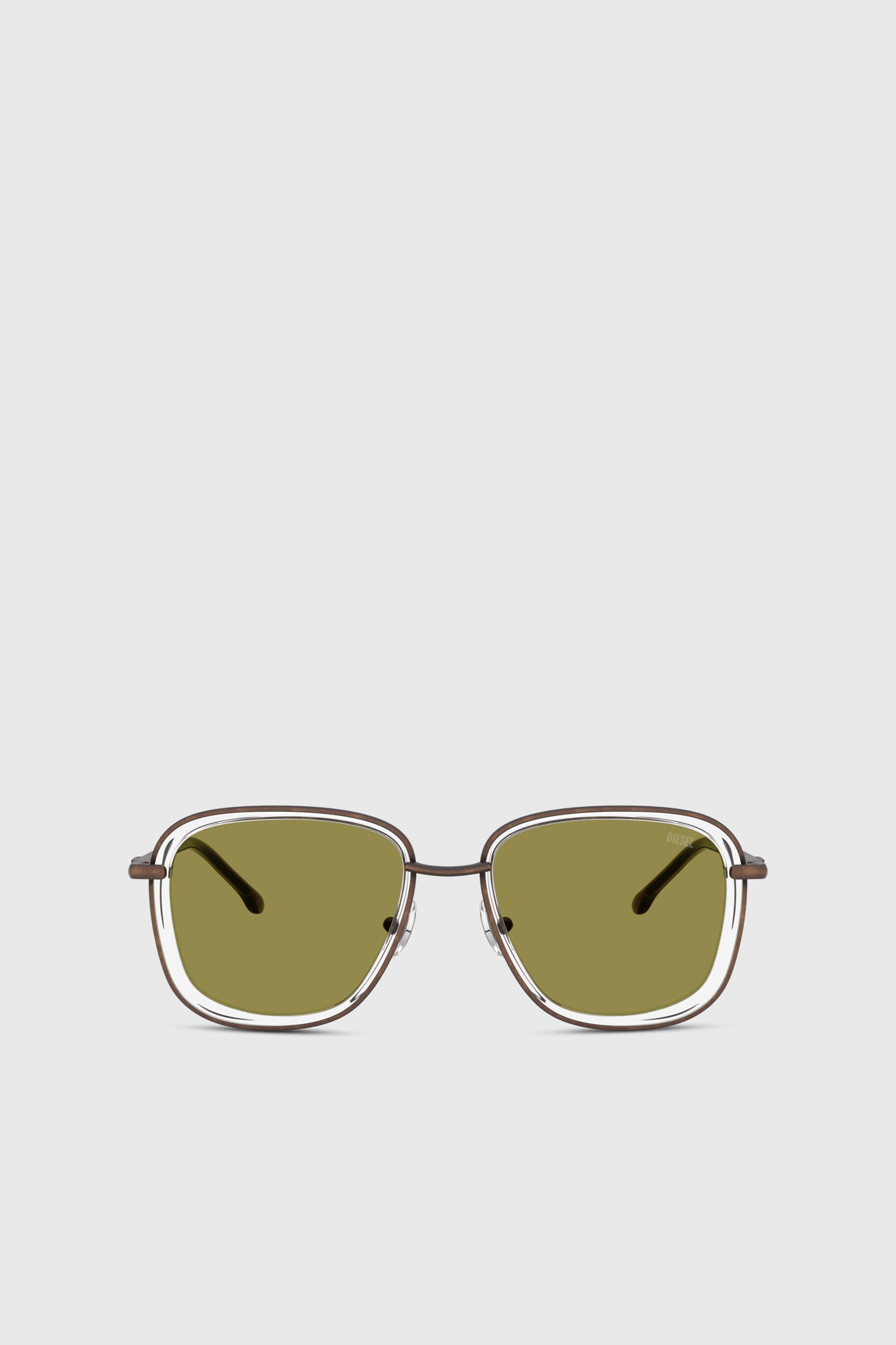 Diesel - 0DL1017, Unisex Quadratische Sonnenbrille in Gr&uuml;n - 1