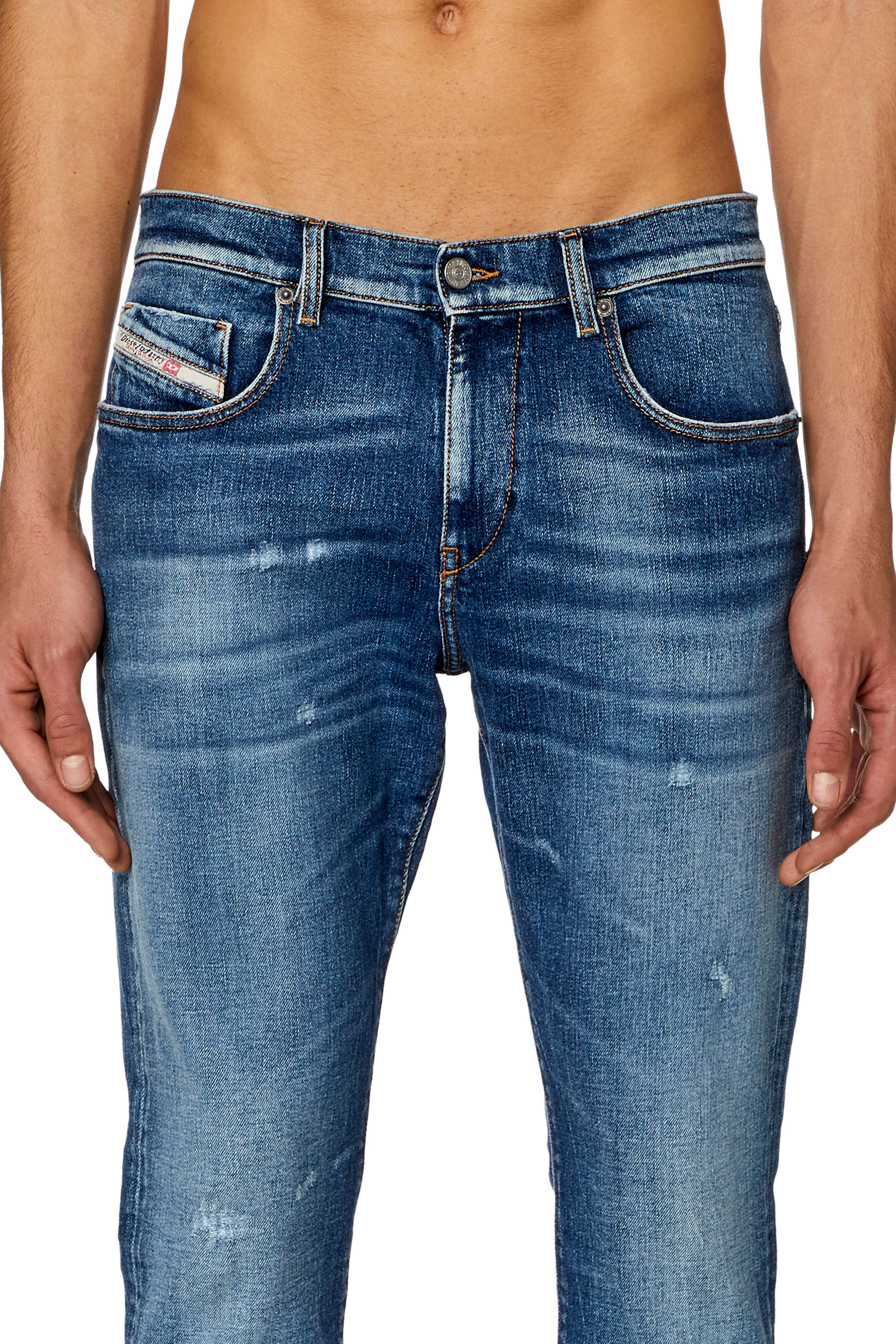 Diesel - Slim Jeans 2019 D-Strukt 007T3, Bleu moyen - Image 4