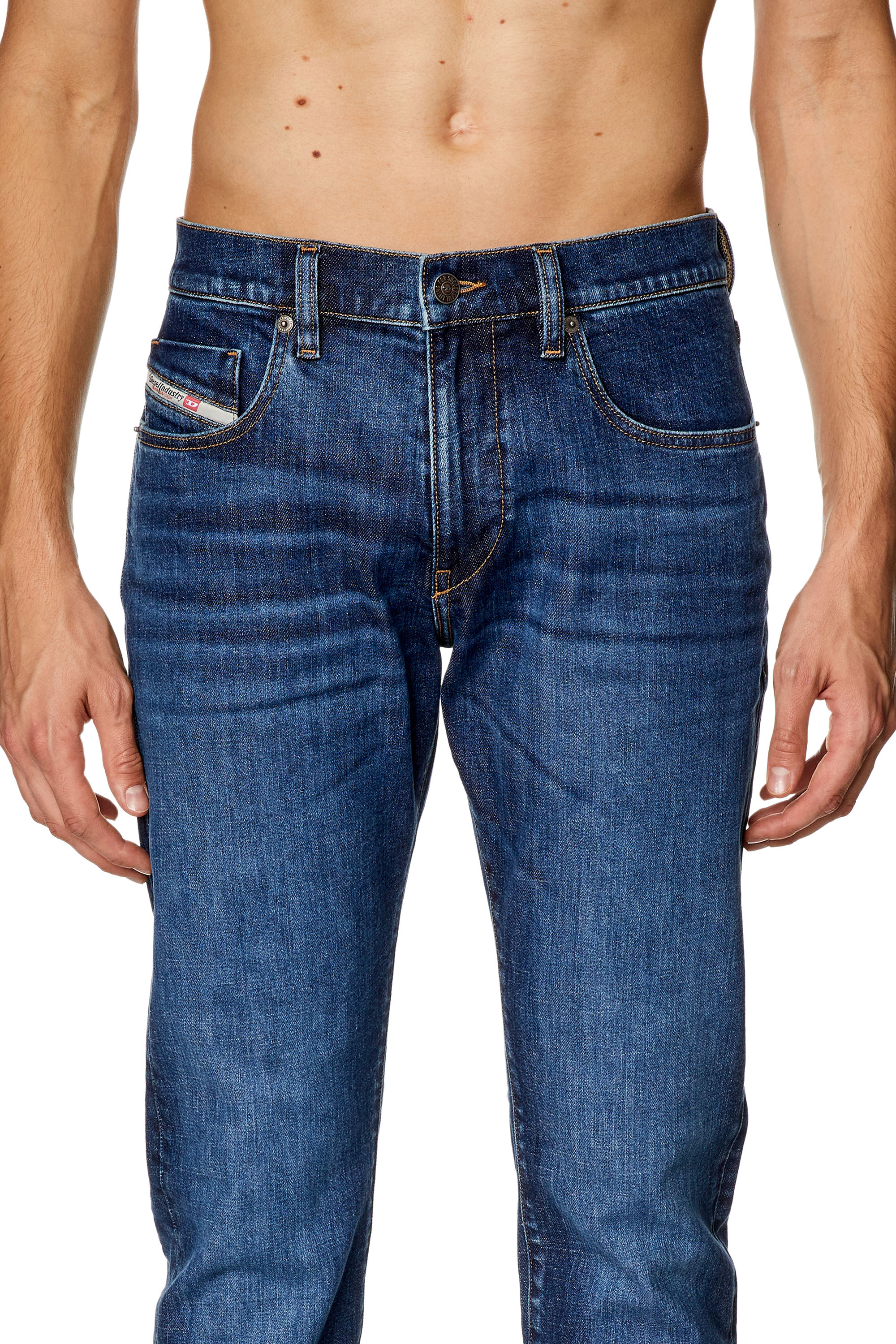 Diesel - Slim Jeans 2019 D-Strukt 0PFAZ, Bleu Foncé - Image 4