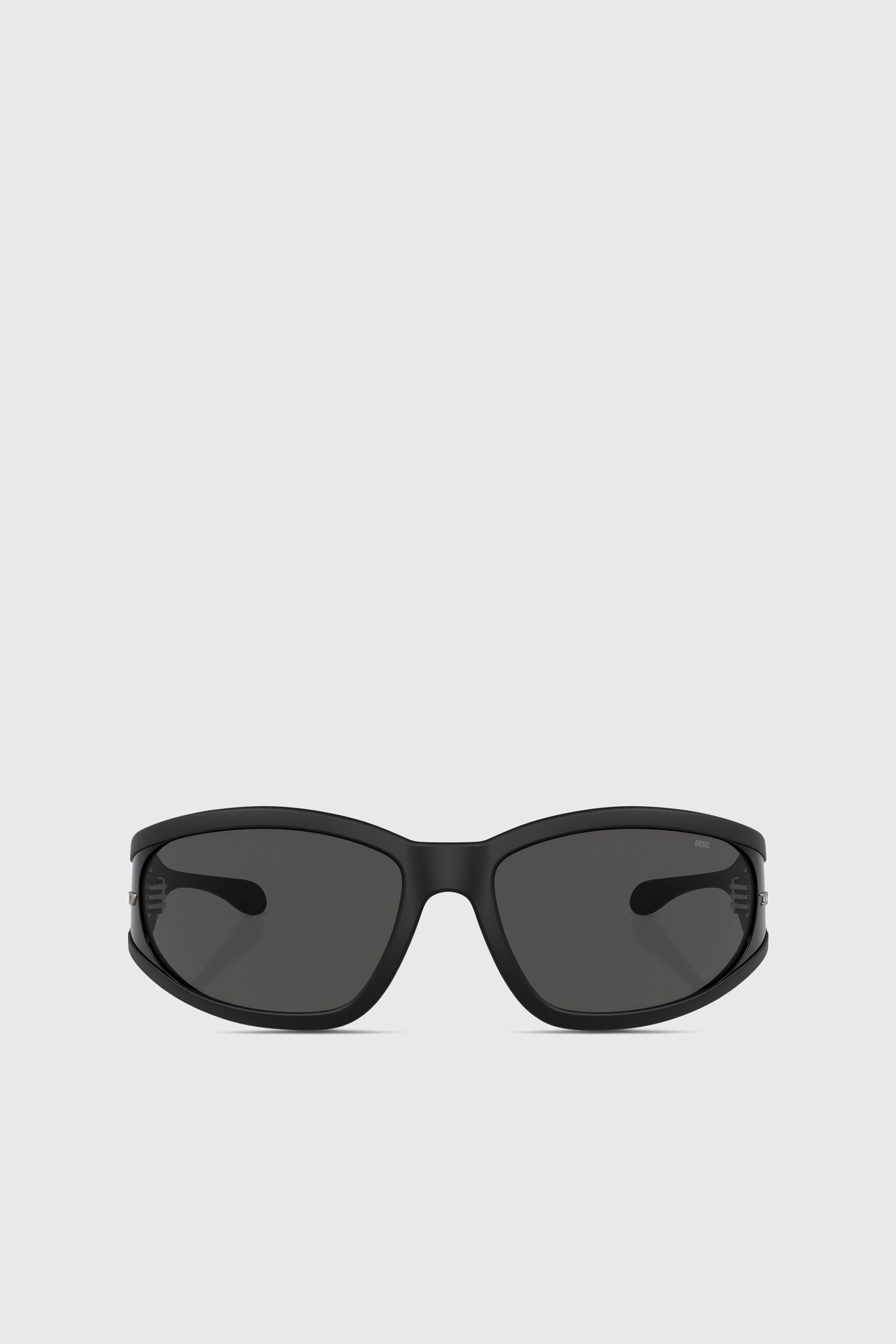 Diesel - 0DL3002, Unisex Sonnenbrille aus acetat mit rechteckigen gl&auml;sern in Schwarz - 1