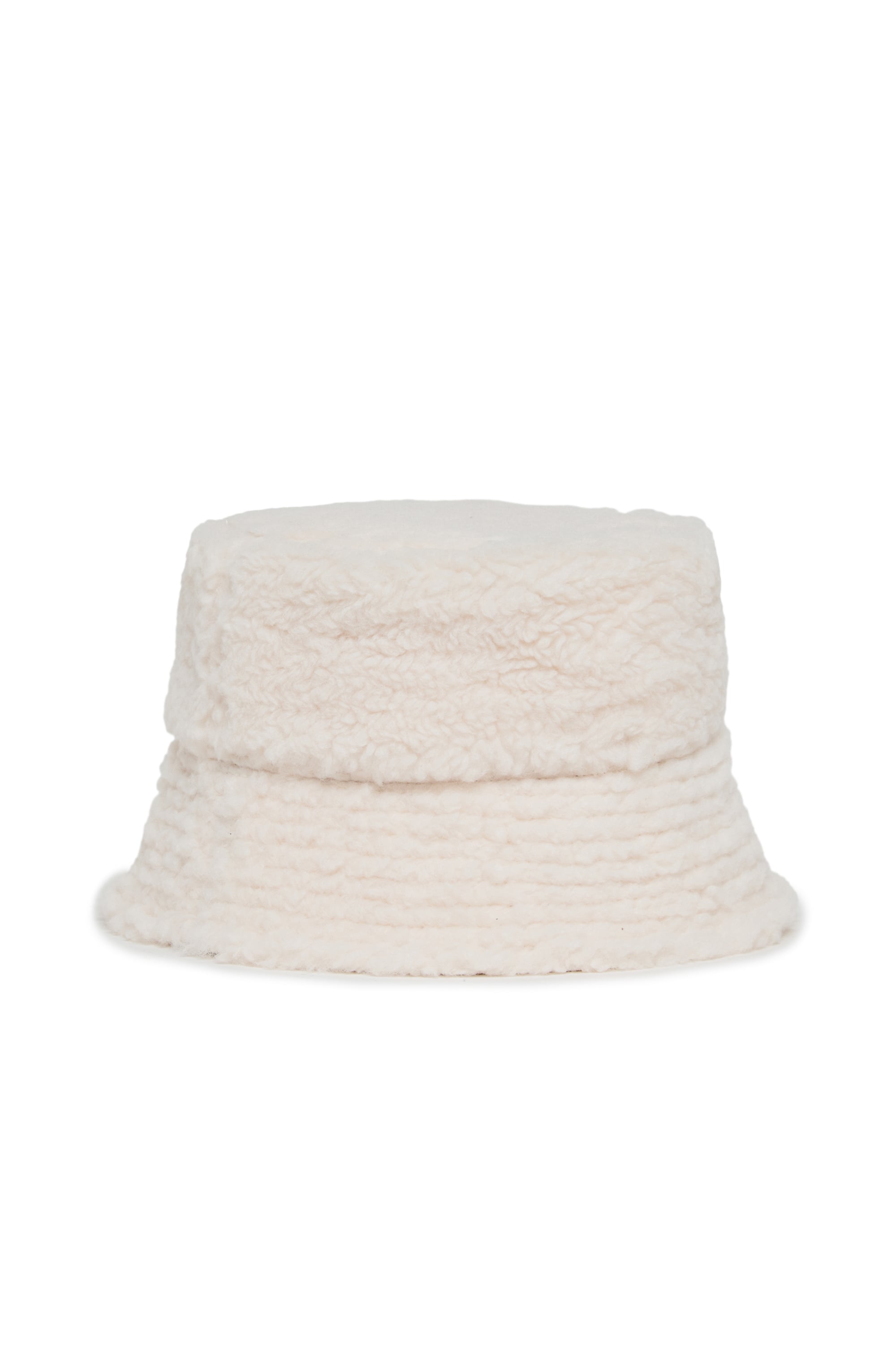 Diesel - FBONT, Bob bucket hat en tissu peluche doux Mixte in Blanc - 2