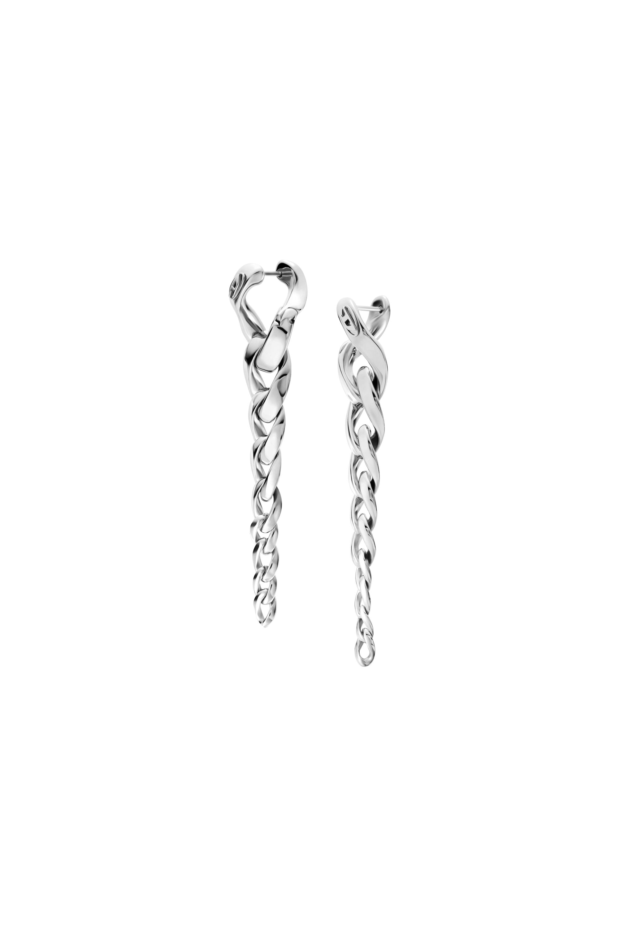 Diesel - DX1719040, Orecchini pendenti in acciaio inox Unisex in Argento - 2