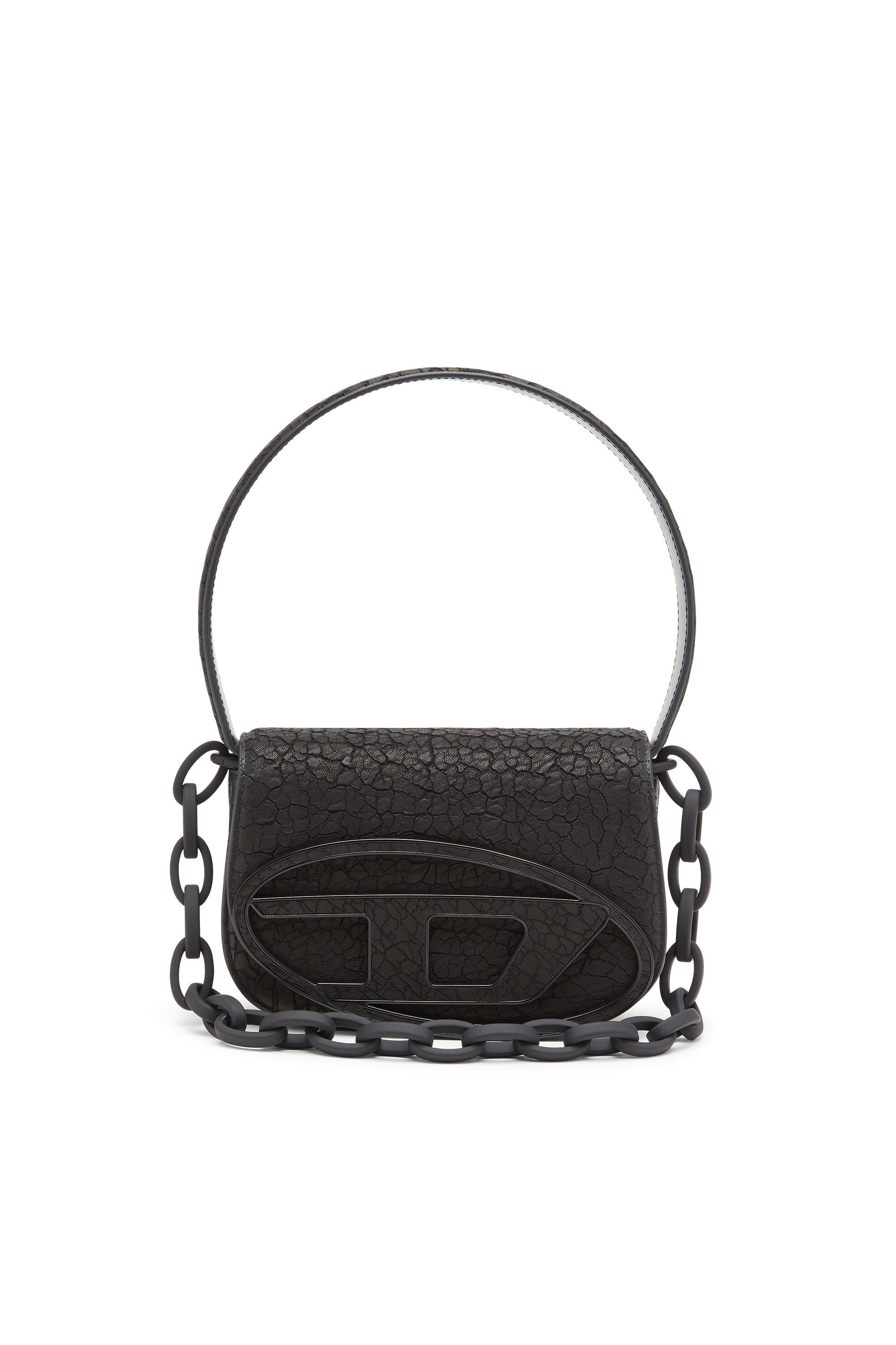 Diesel - 1DR, 1DR-Iconica borsa a spalla in pelle arida Donna in Nero - 1