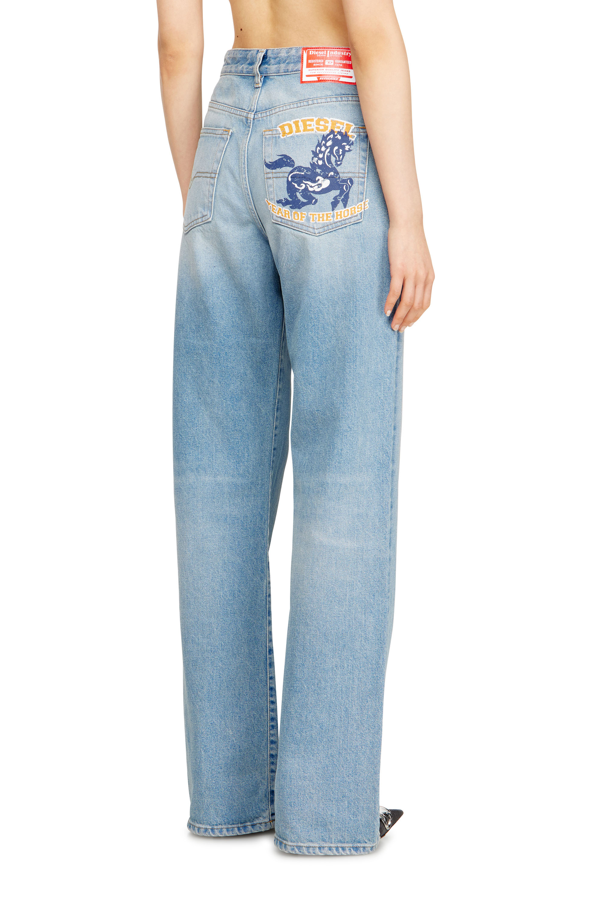 Diesel - Regular Jeans 1971 D-Sent 007FA Donna, Blu Chiaro - Image 4