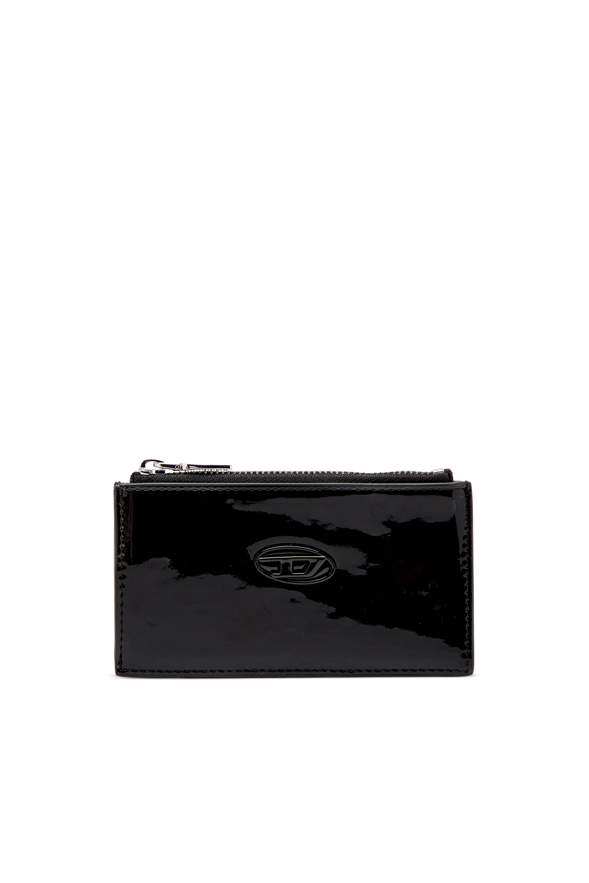 Diesel - PLAY CARD HOLDER III, Porta carte effetto lucido Donna in Nero - 1