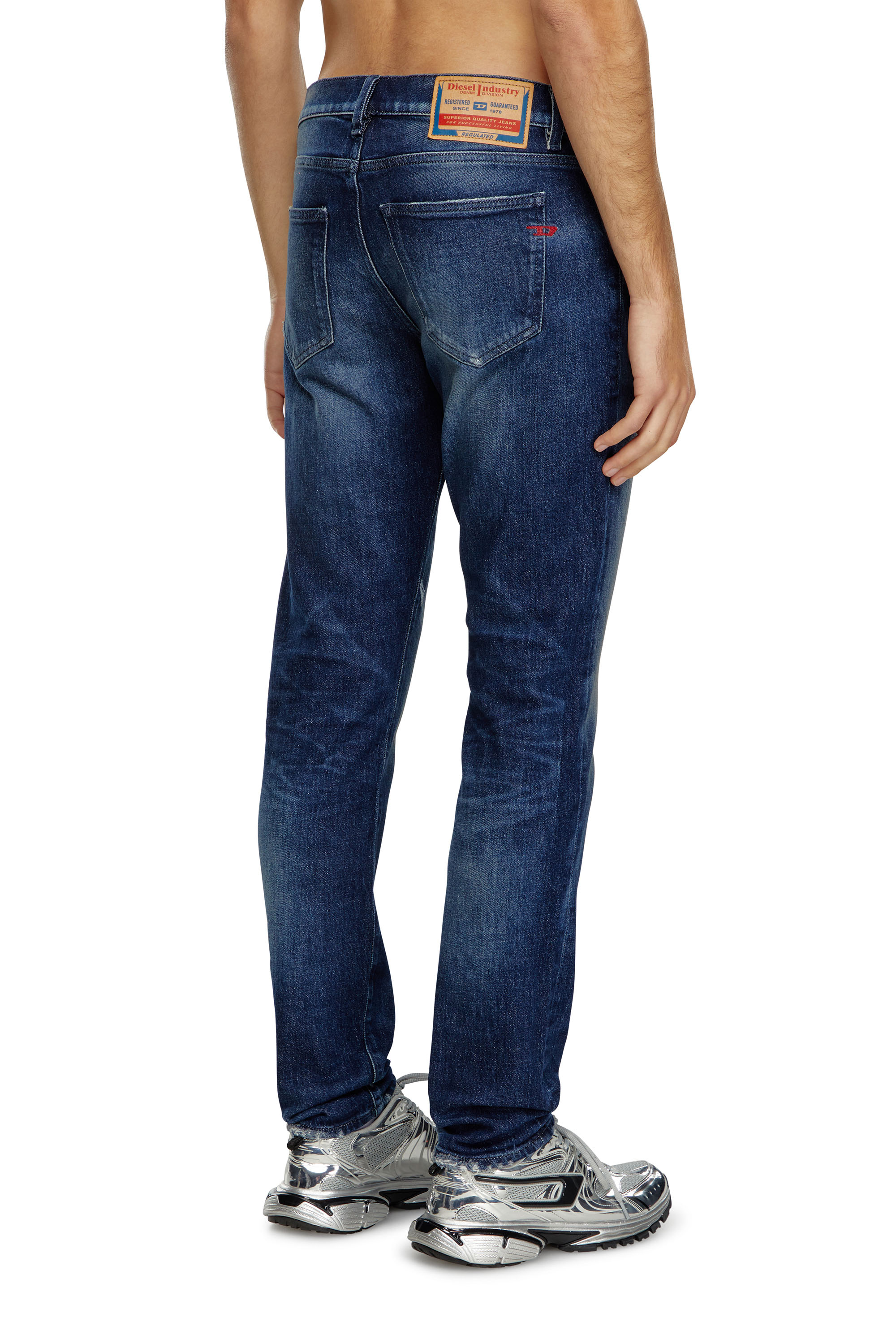 Diesel - Uomo Slim Jeans 2019 D-Strukt 09J56, Blu Scuro - Image 3