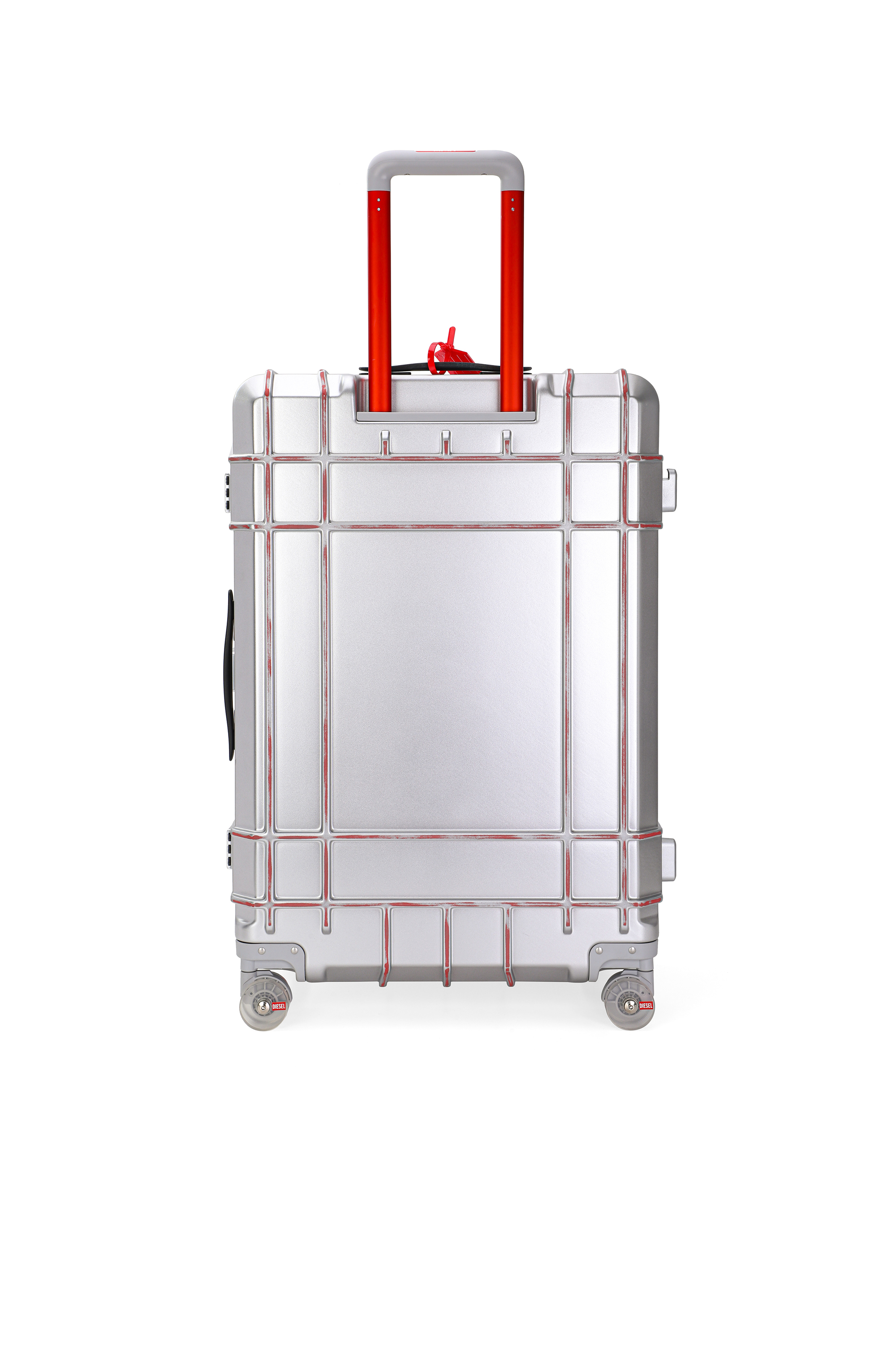Diesel - DIESEL PC STRONG IMAGE TROLLEY- DSL003, Valise robuste taille L Mixte in Gris argent&eacute; - 3