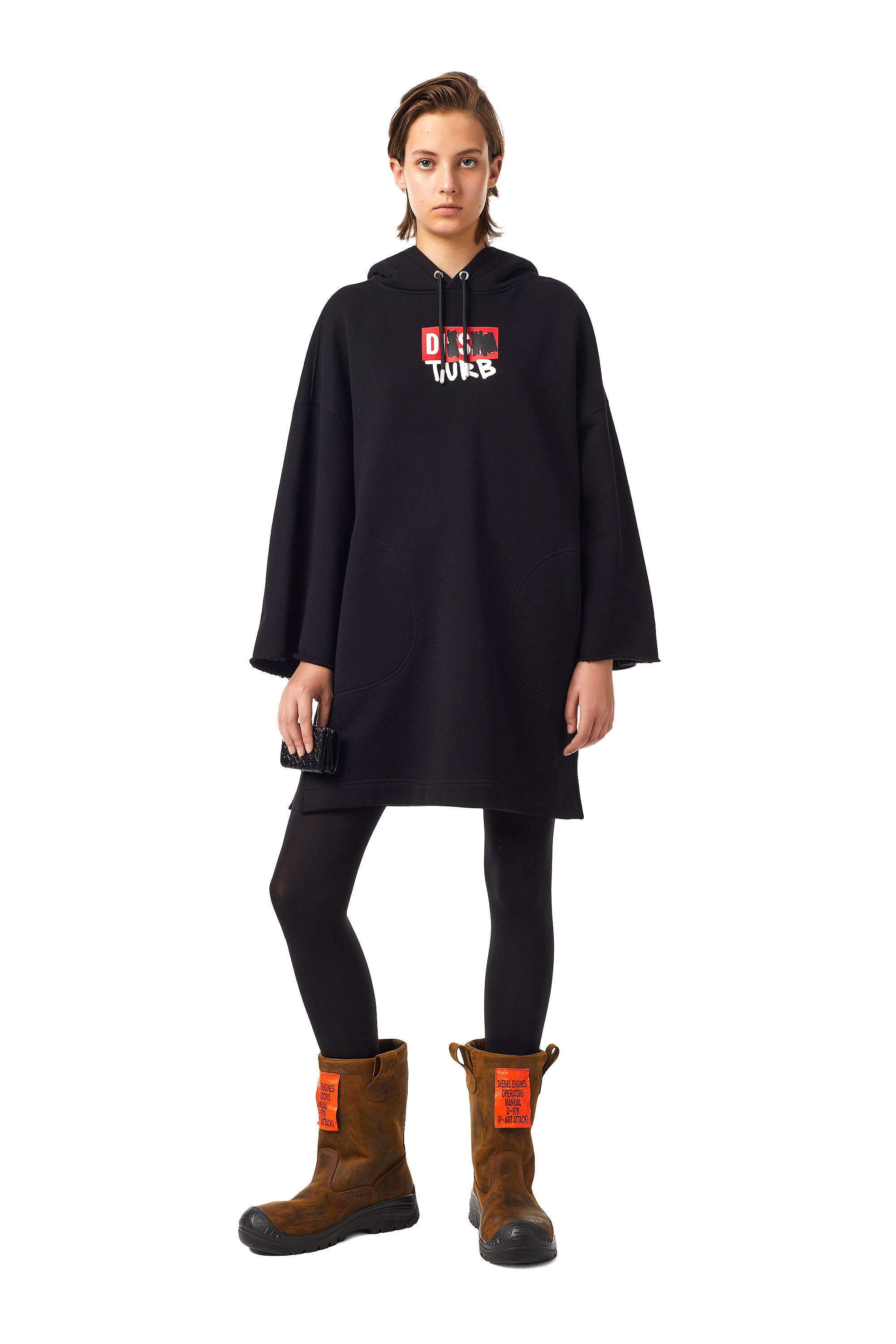 D-SHARP-HOOD, Schwarz - Kleider