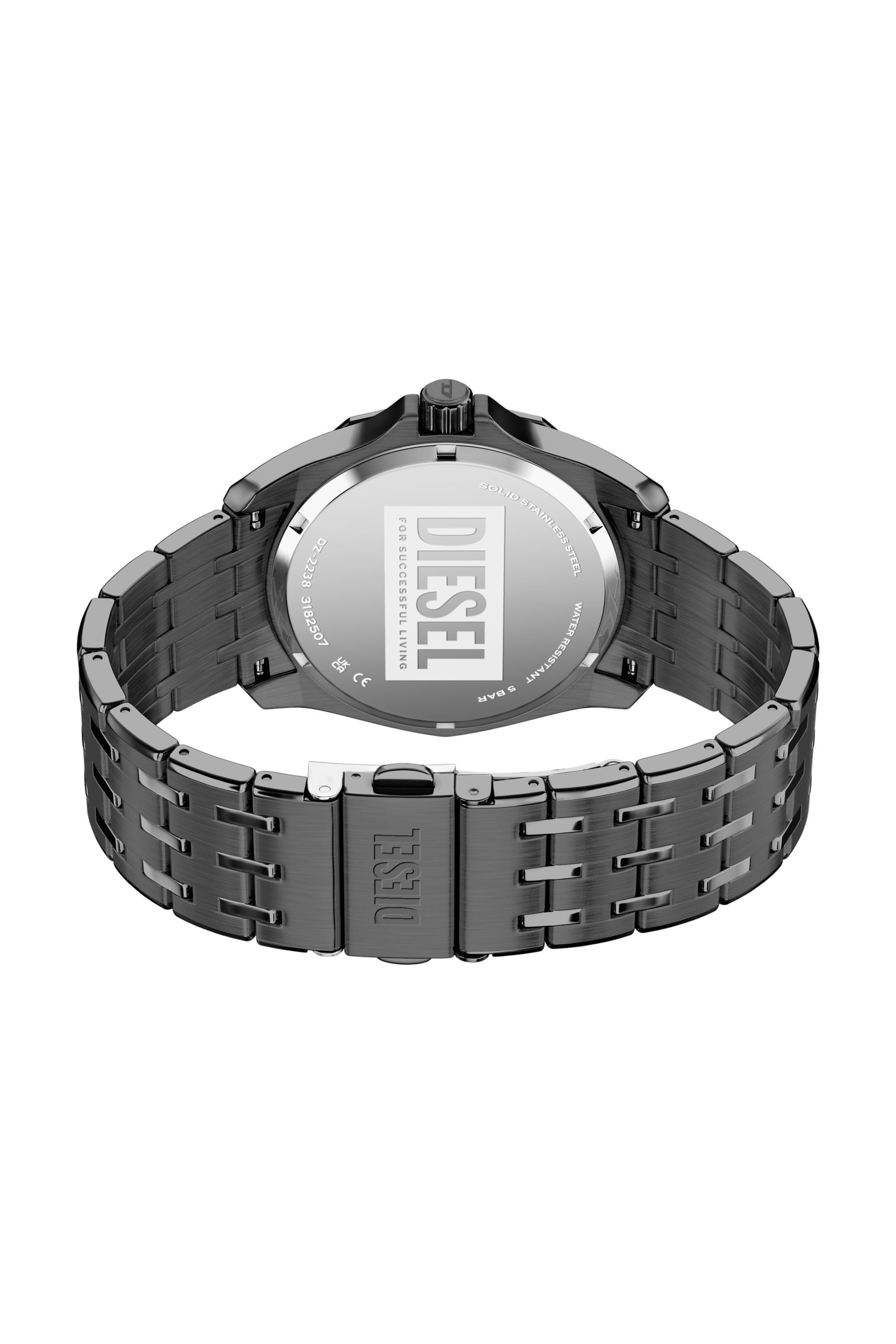 Diesel - DZ2238 WATCH, Herren Stinger gunmetal Edelstahl-Uhr in Dunkelgrau - 5