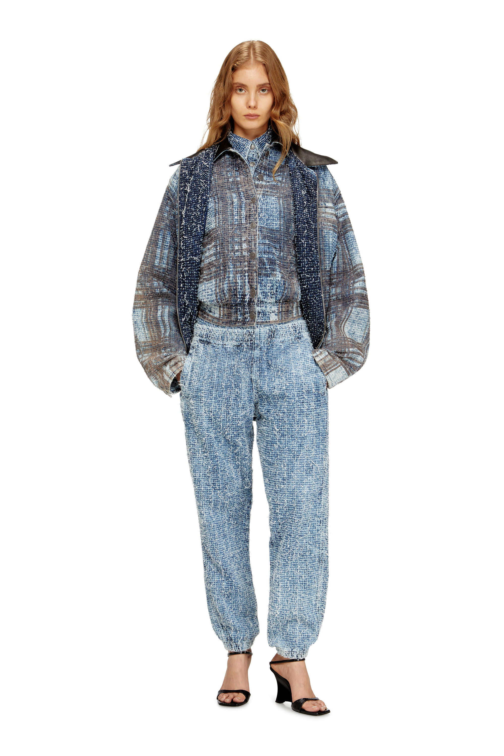 Diesel - Slim Jeans D-Labb 0ADCI Mixte, Bleu Clair - Image 2