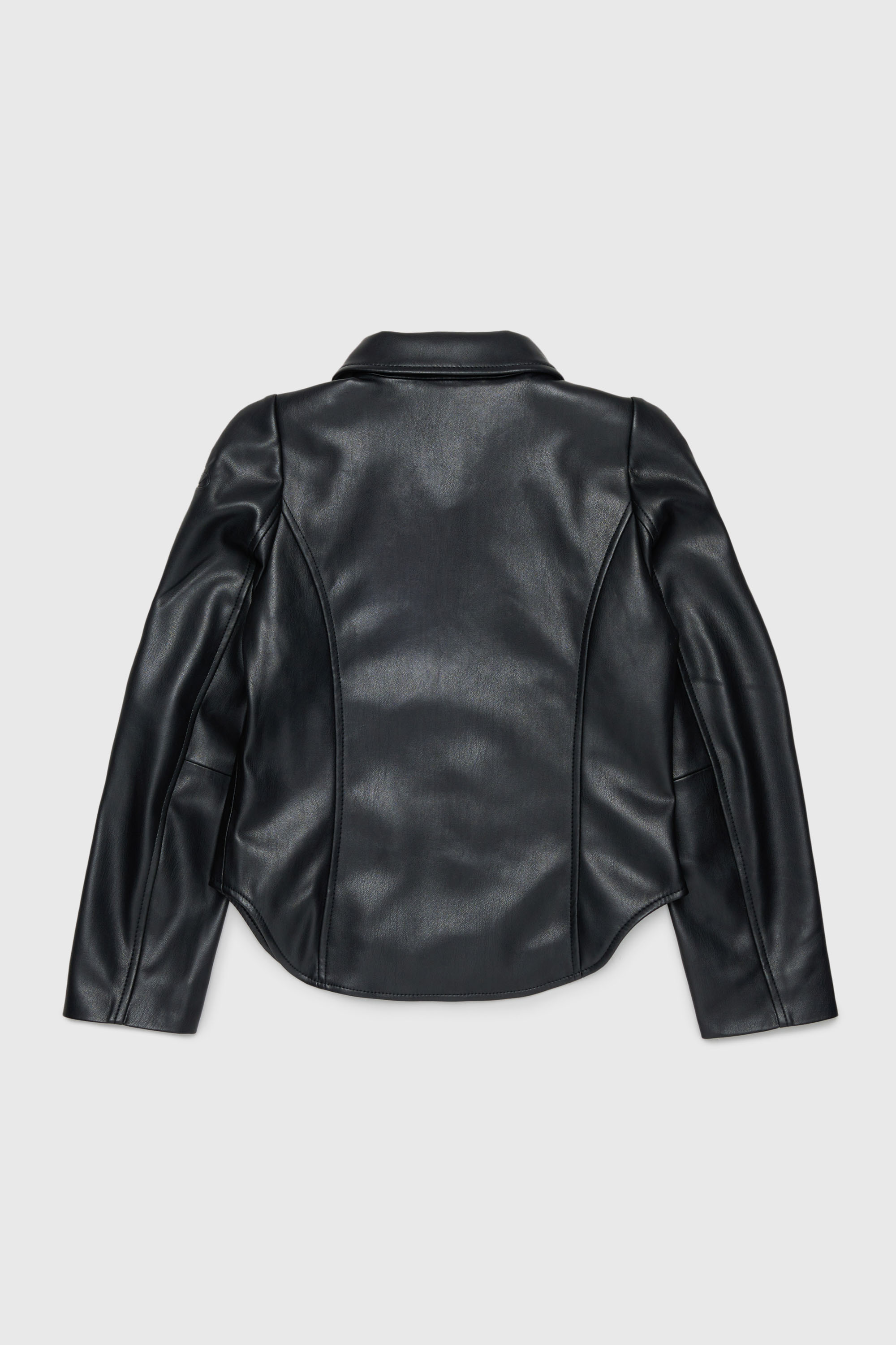 Diesel - JENNY, Veste-chemise en tissu enduit Femme in Noir - 2