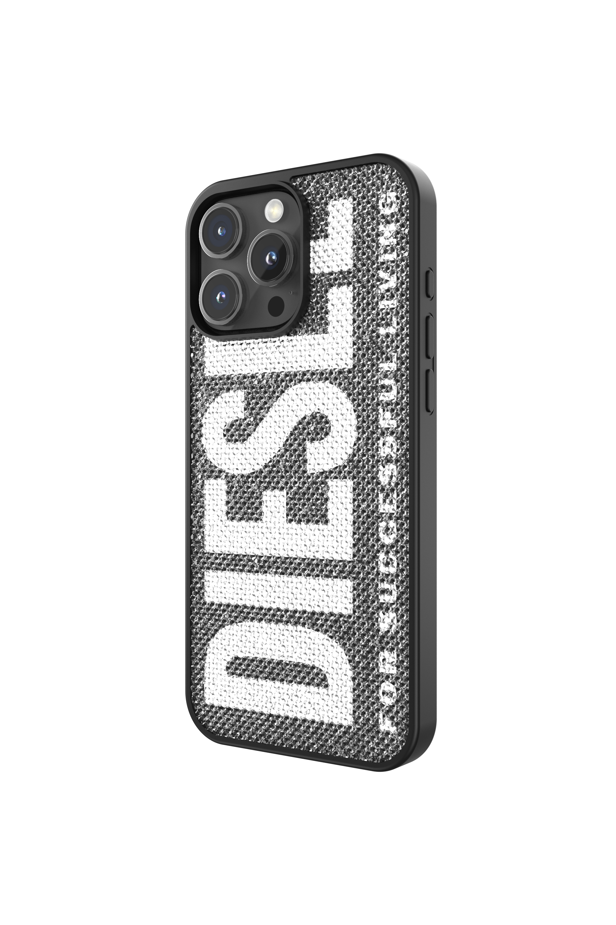 Diesel - 60186 MOULDED CASE, Coque en cristal Swarovski pour l'iP 16 Pro Max Mixte in Noir - 2