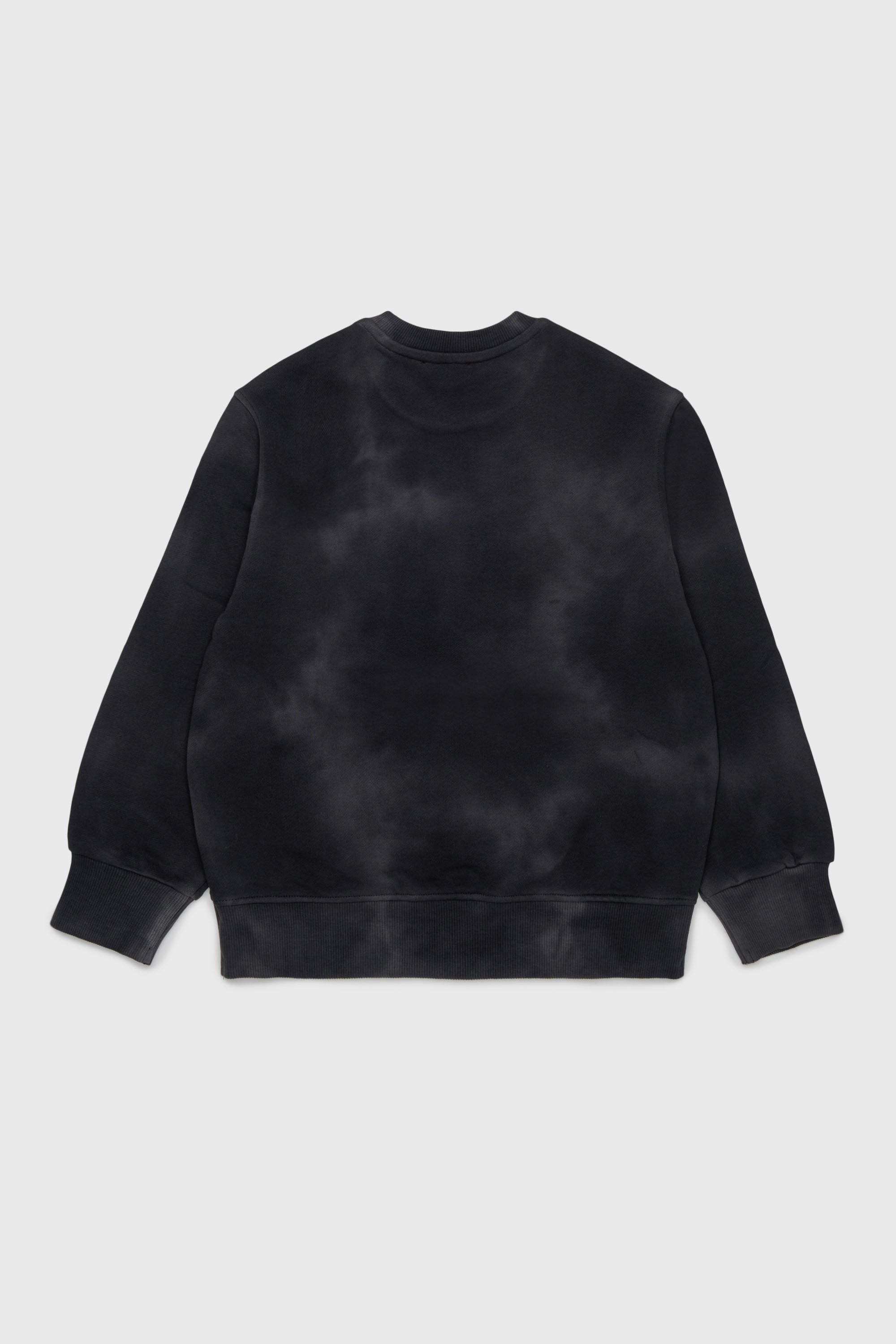 Diesel - SFIN OVER, Sweat-shirt effet nuage avec motif ph&eacute;nix Homme in Noir - 2