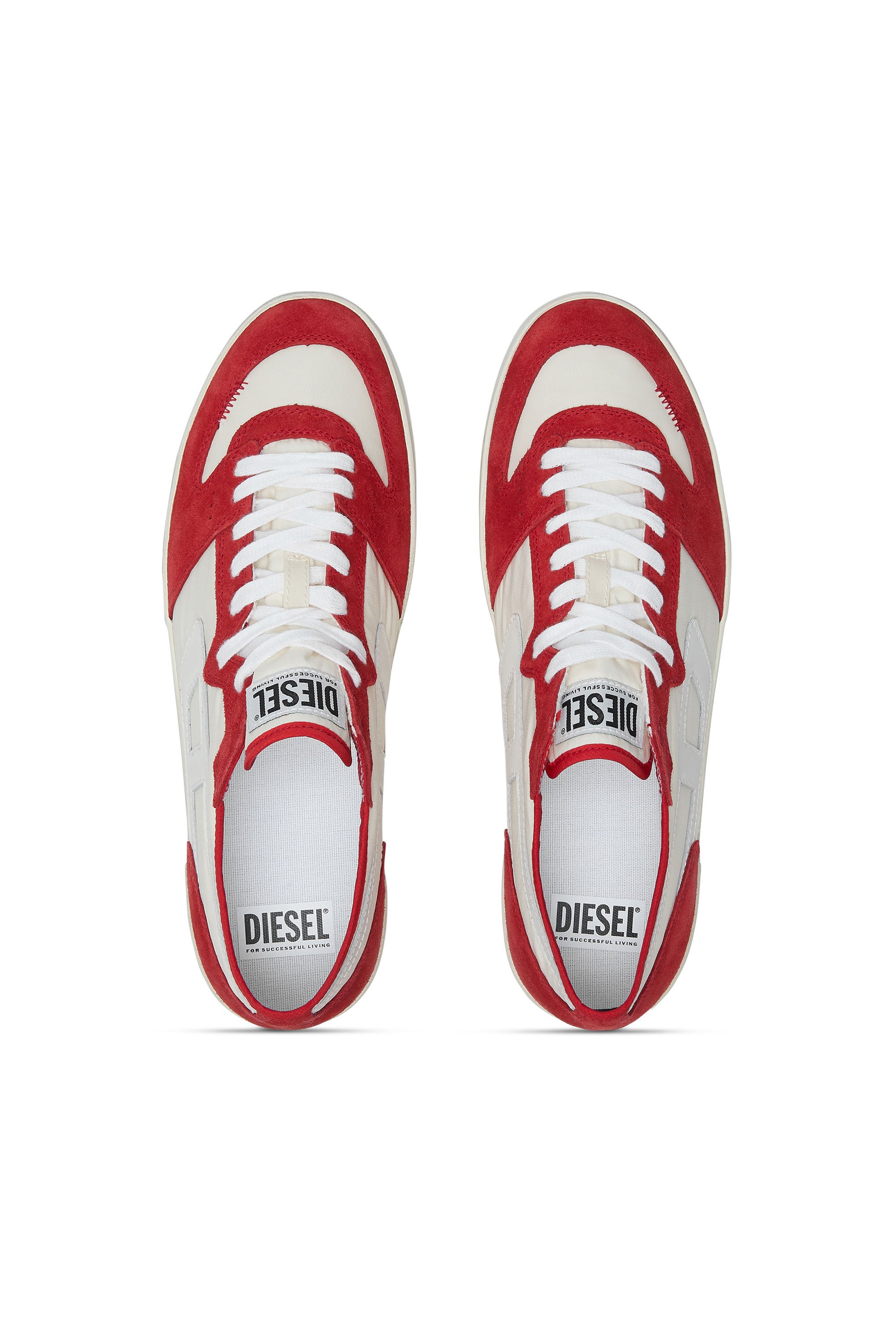 Diesel - S-LEROJI D-1 LOW, S-Leroji D-Sneaker in ripstop imbottito e suede Uomo in Multicolor - 5