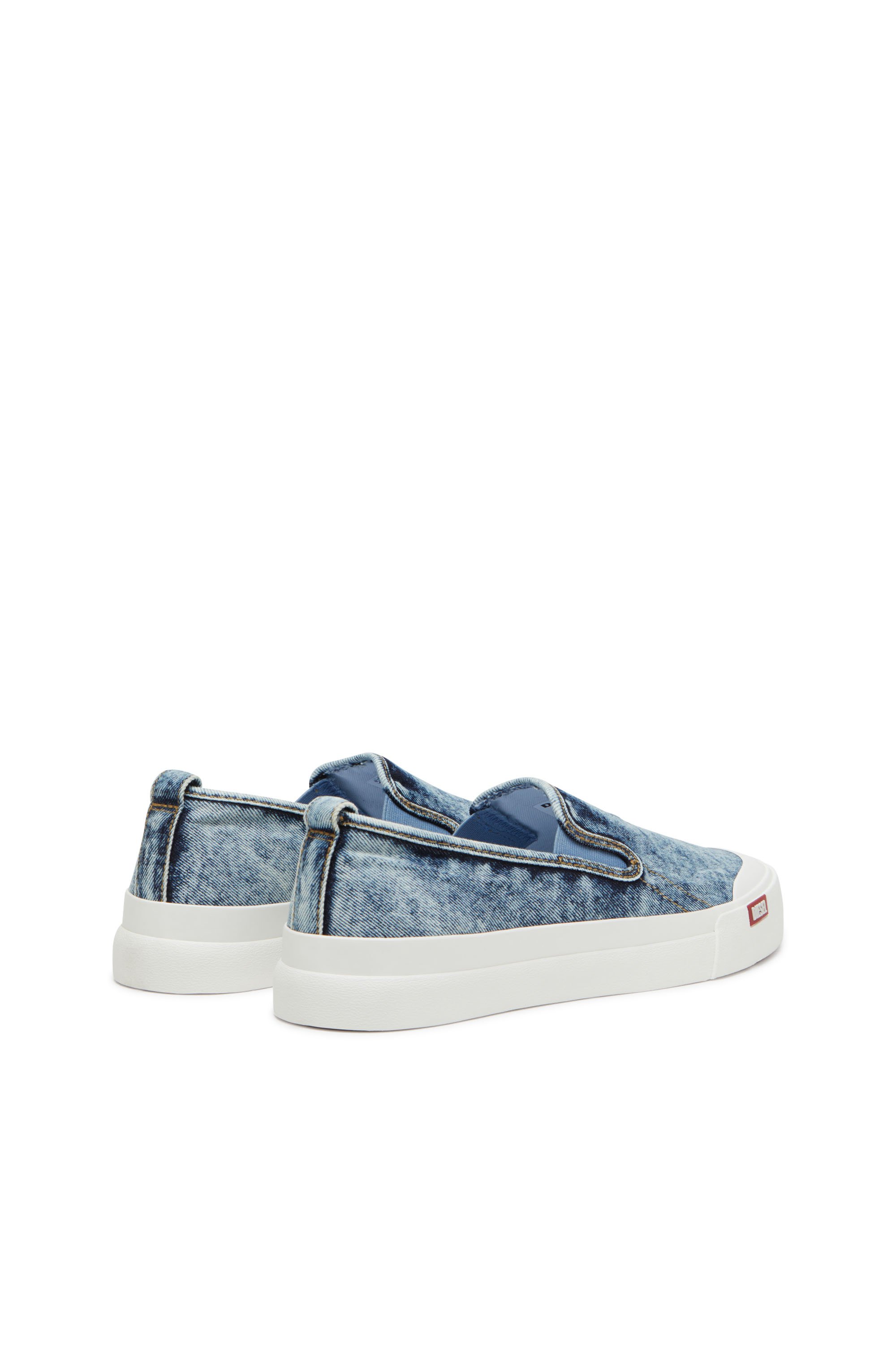 Diesel - S-ATHOS NMD SO, Sneakers slip-on en denim Homme in Bleu - 3