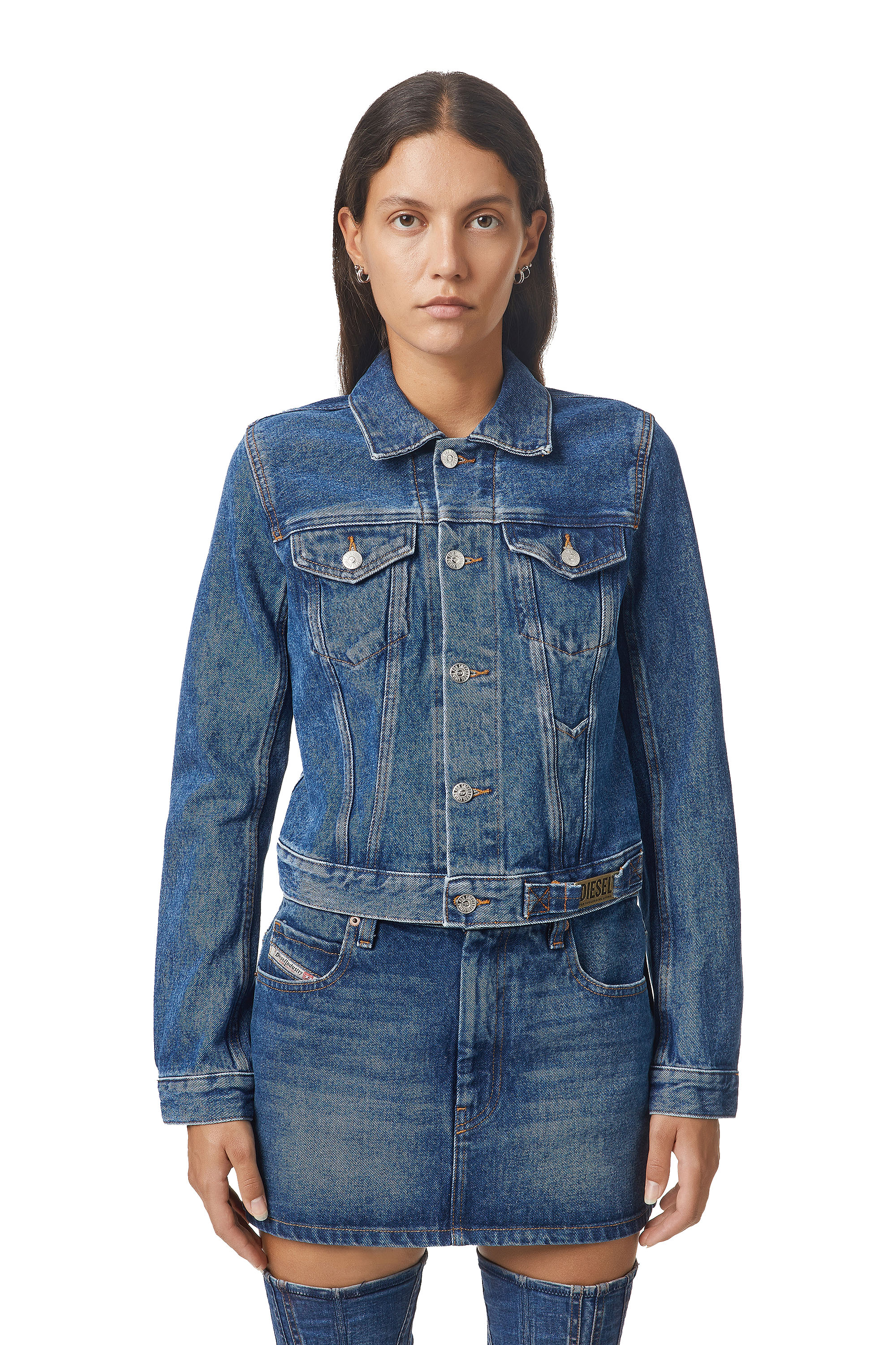 DE-LIMMY, Bleu moyen - Vestes en denim