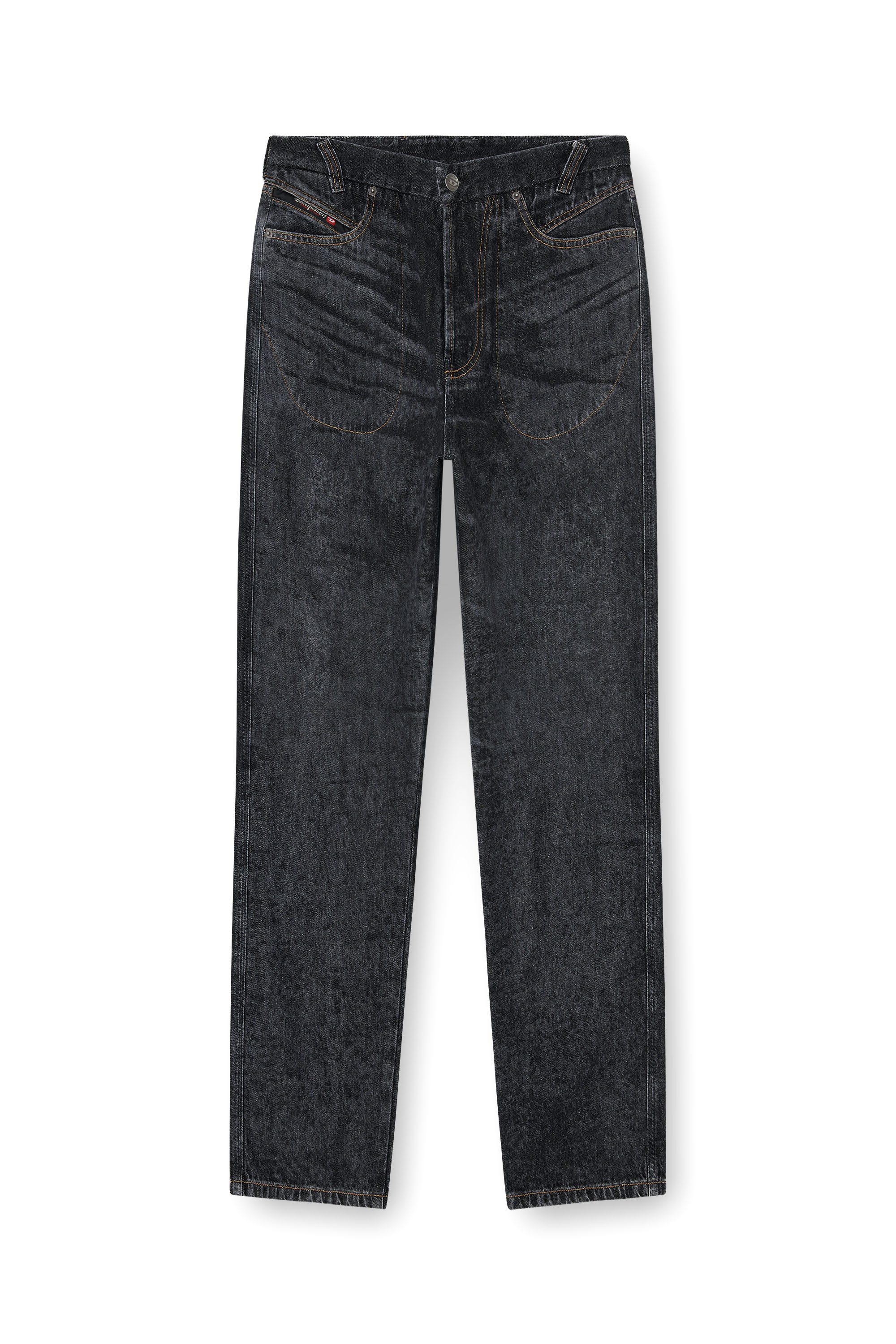 Diesel - Relaxed Jeans D-Marcus 09Q24 Homme, Noir/Gris fonc&eacute; - Image 6