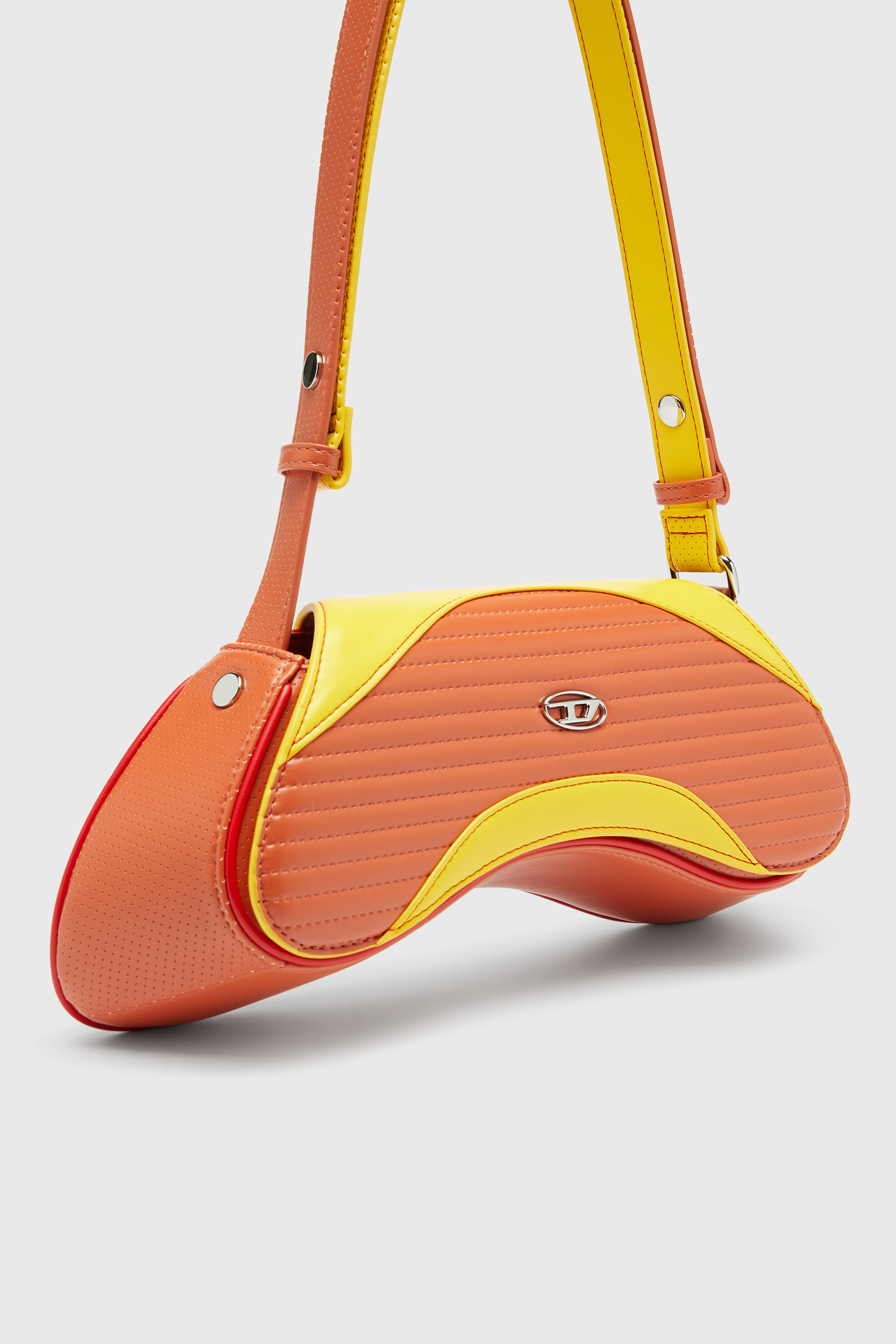 Diesel - PLAY CROSSBODY, Play - Borsa a tracolla in PU trapuntato e traforato Donna in Multicolor - 6
