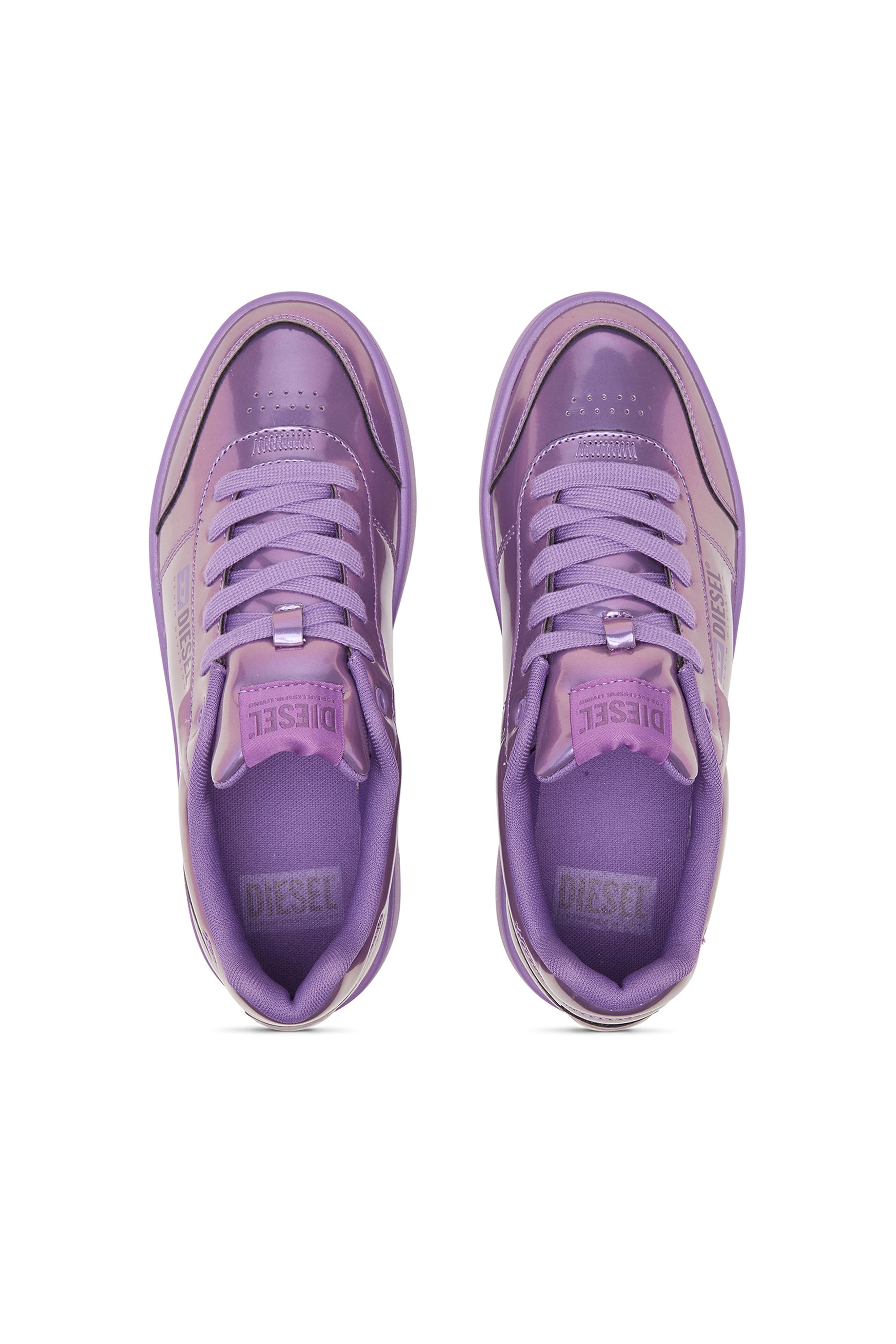 Diesel - S-ATHENE BOLD VTG W, S-Athene-Sneakers compensées effet irisé Femme in Violet - 5