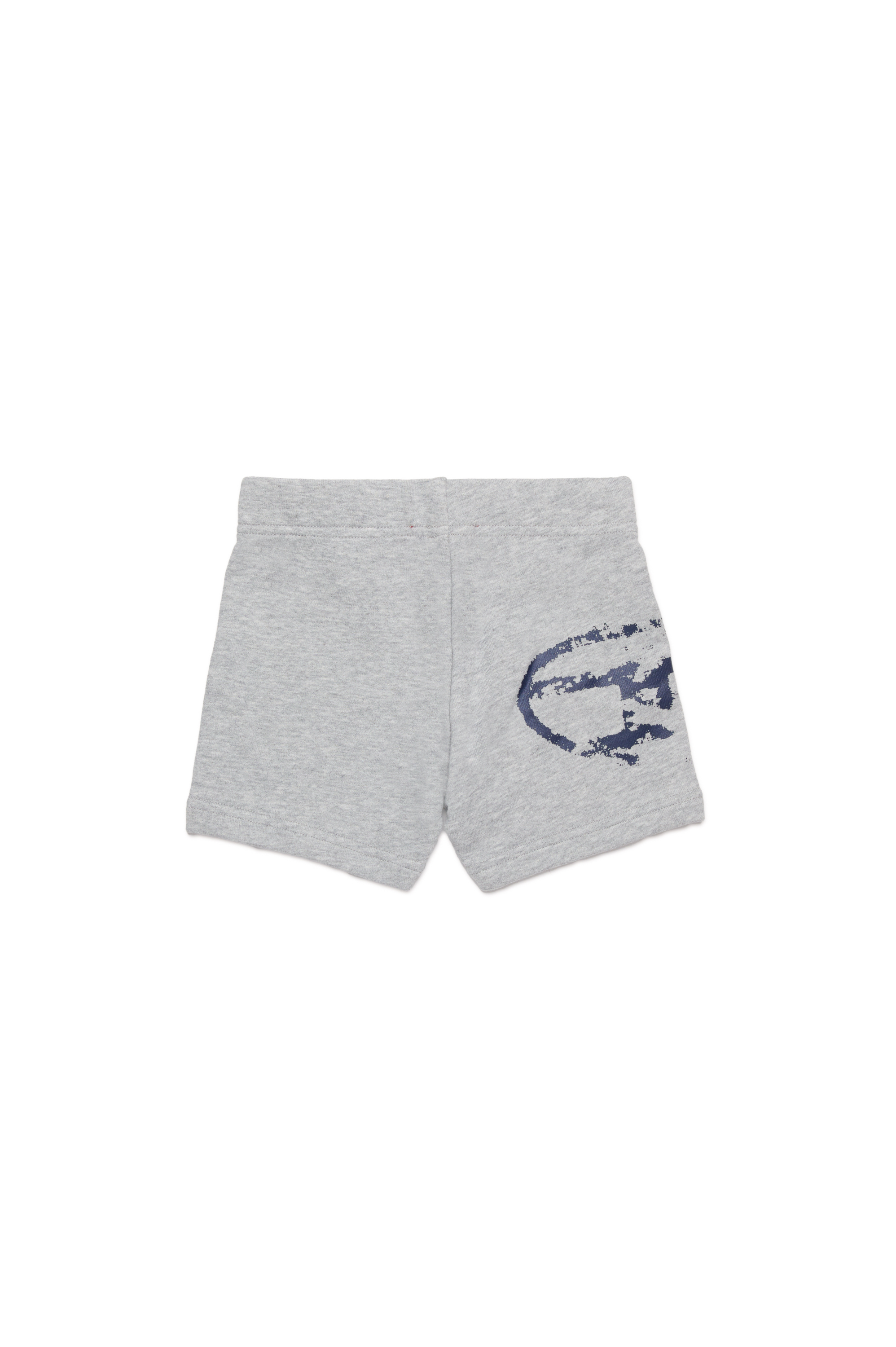 Diesel - PESDISHORTB, Shorts in cotone con logo Oval D distressed Unisex in Grigio - 2