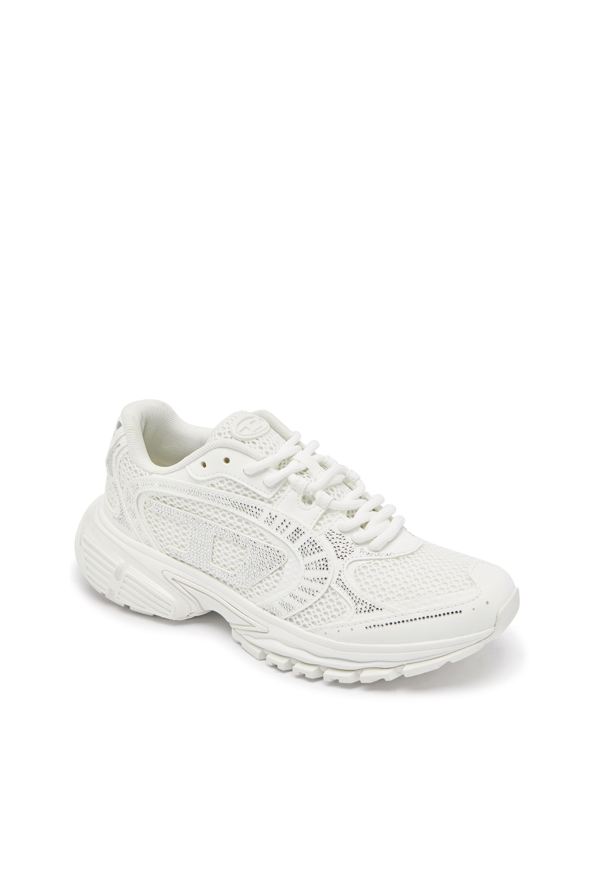 Diesel - S-PRO-V-DENSE LOW W, S-Pro-V-Dense - Sneakers in mesh con cristalli Donna in Bianco - 6