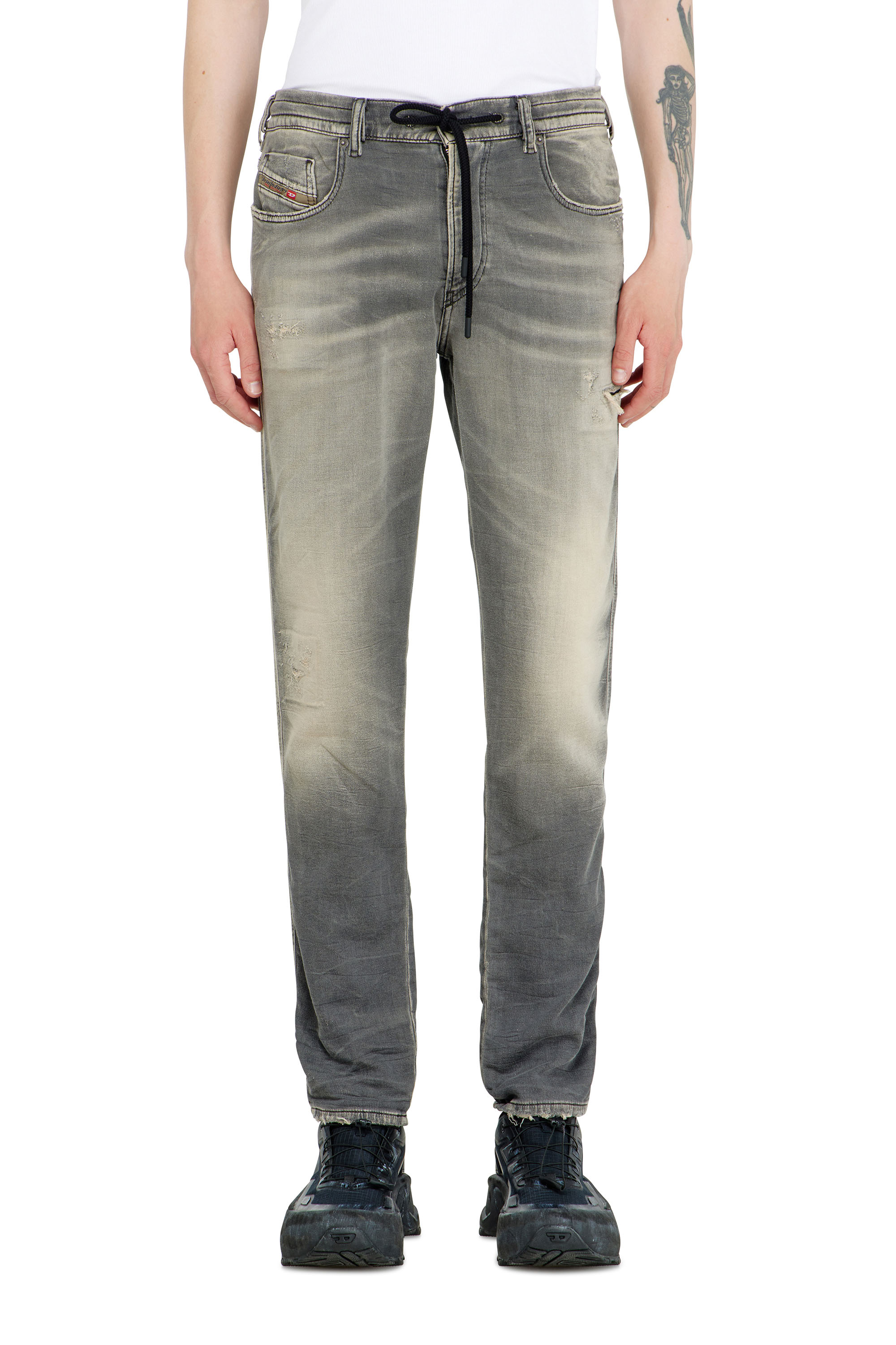 Diesel - Slim 2062 D-Strukt Joggjeans&reg; 068UH Homme, Gris Clair - Image 2