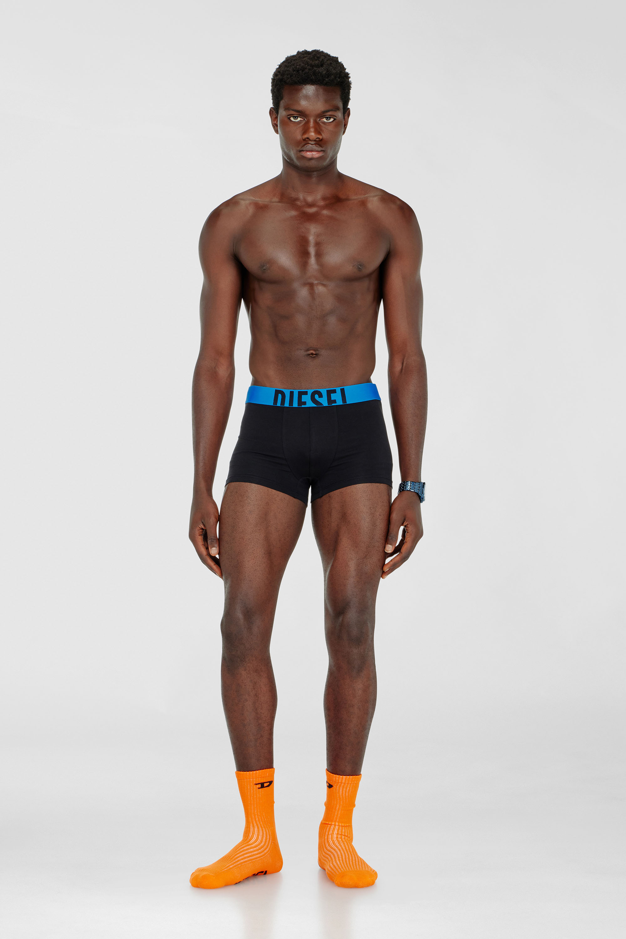 Diesel - DAMIEN-D-POP-3PACK-40, Set da tre boxer in cotone stretch Uomo in Nero - 1