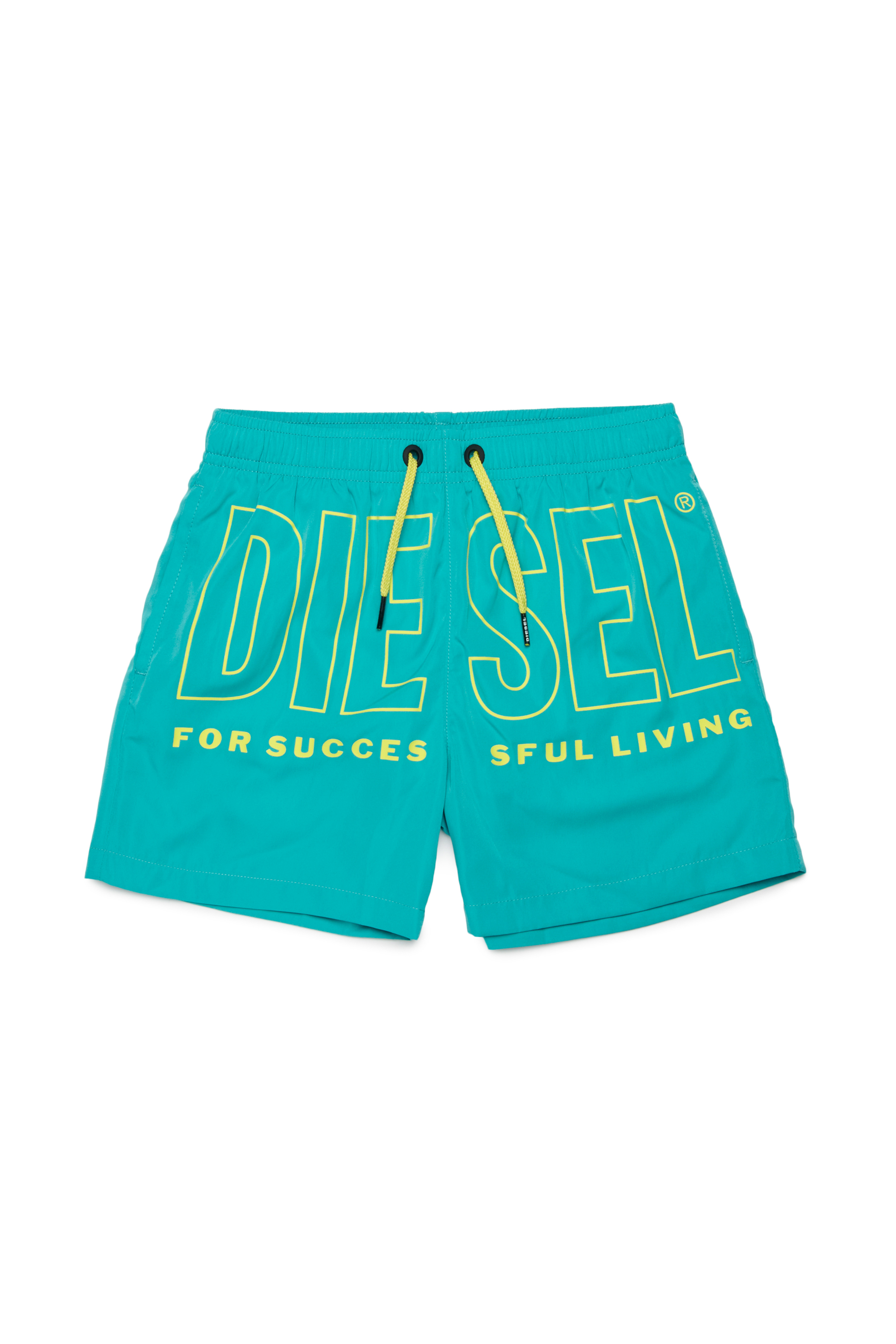 Diesel - MIDIT, Herren Badeshorts mit Maxi-Logo in Gr&uuml;n - 1