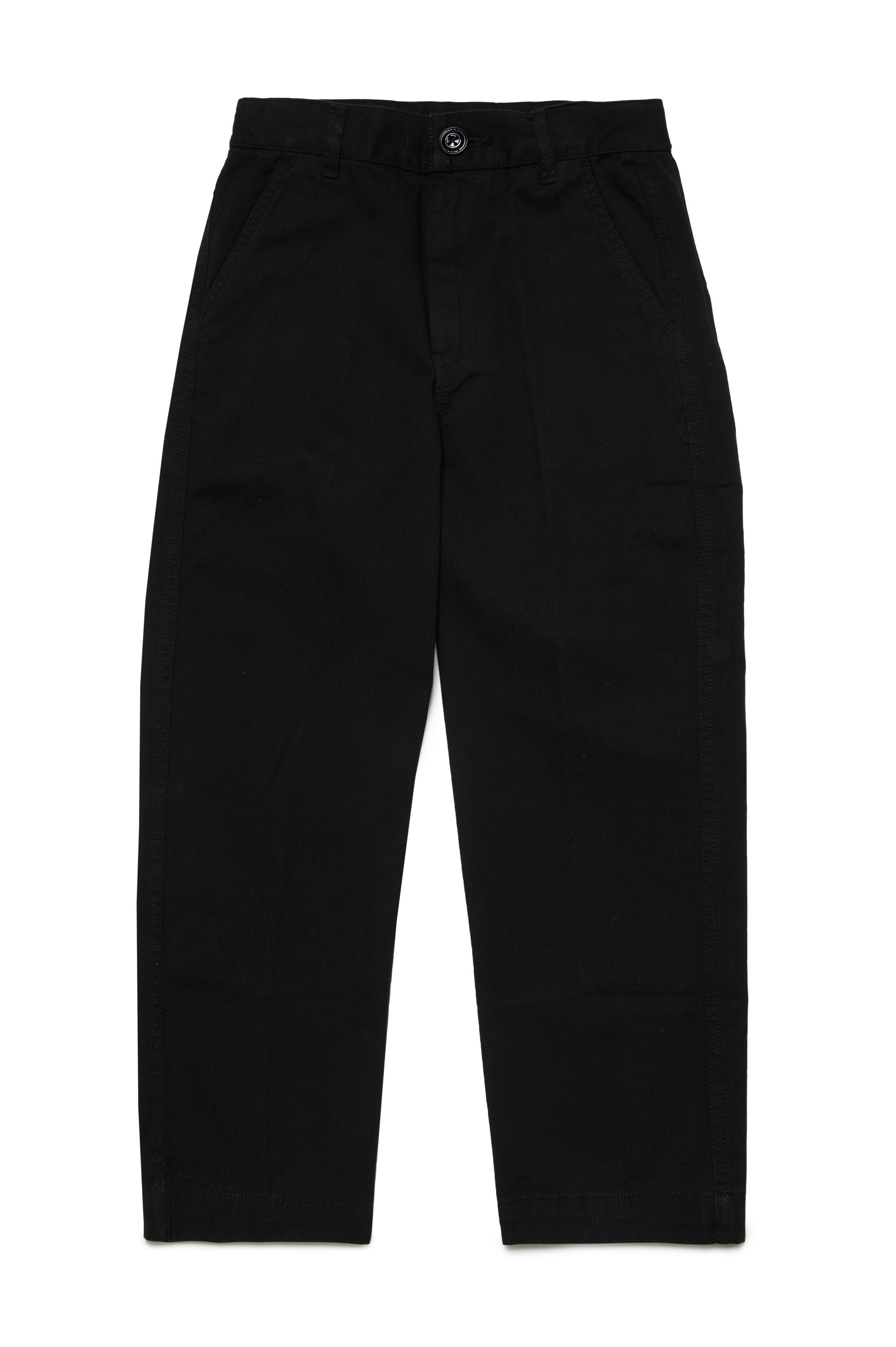 Diesel - PBAS, Man Cotton chinos with Oval D embroidery in Black - Image 1
