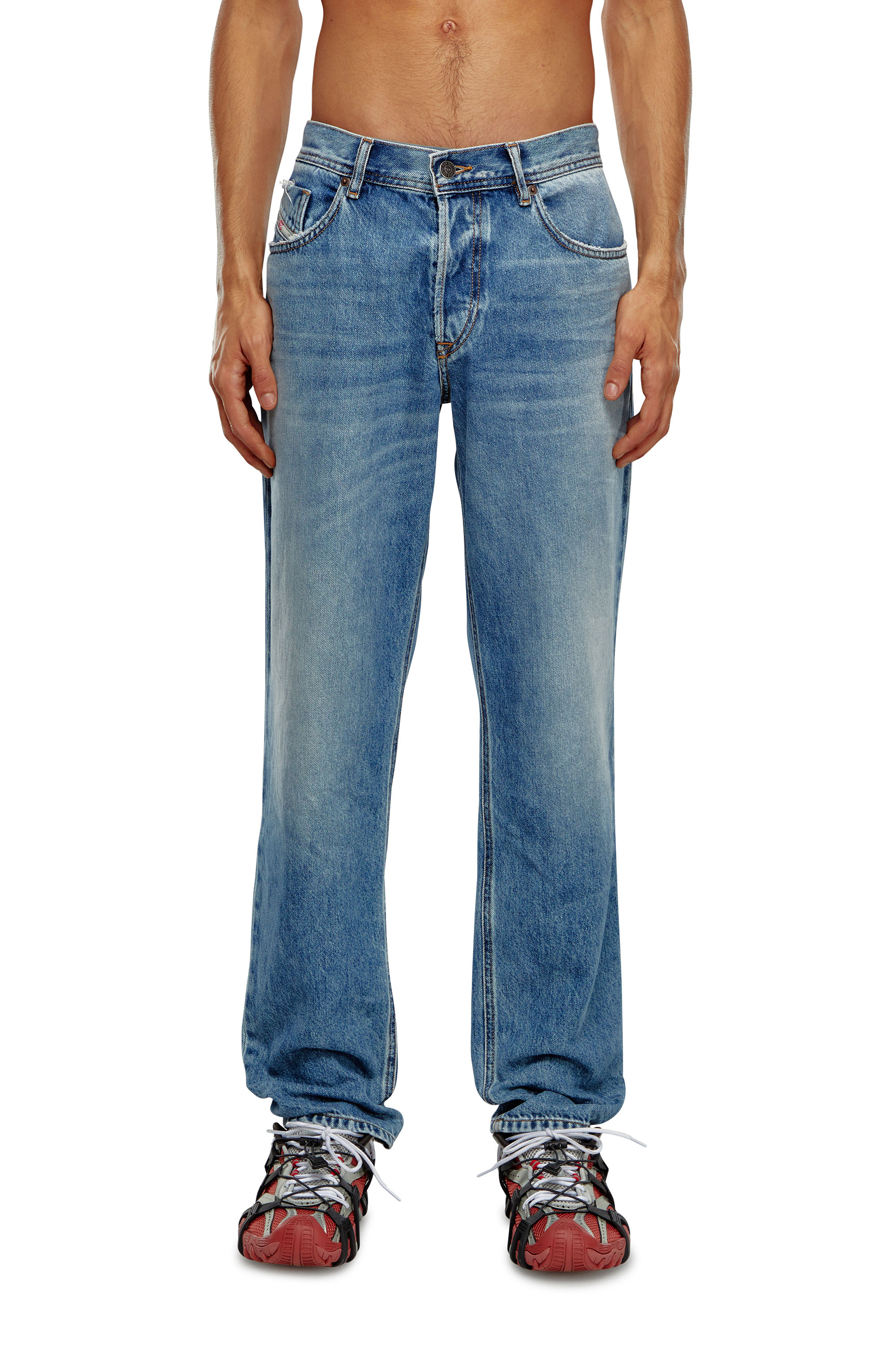 Diesel - Tapered Jeans 2023 D-Finitive 09H95, Blu medio - Image 1