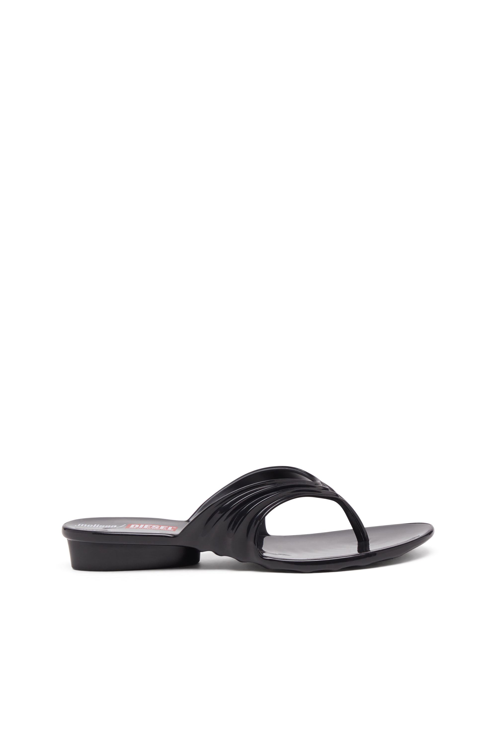Diesel - MELISSA QUANTUM THONG, Infradito in Melflex® Donna in Nero - 1
